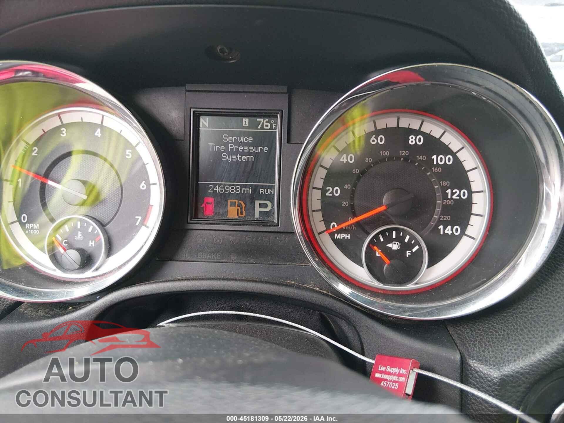 DODGE DURANGO 2012 - 1C4RDJDG5CC163416