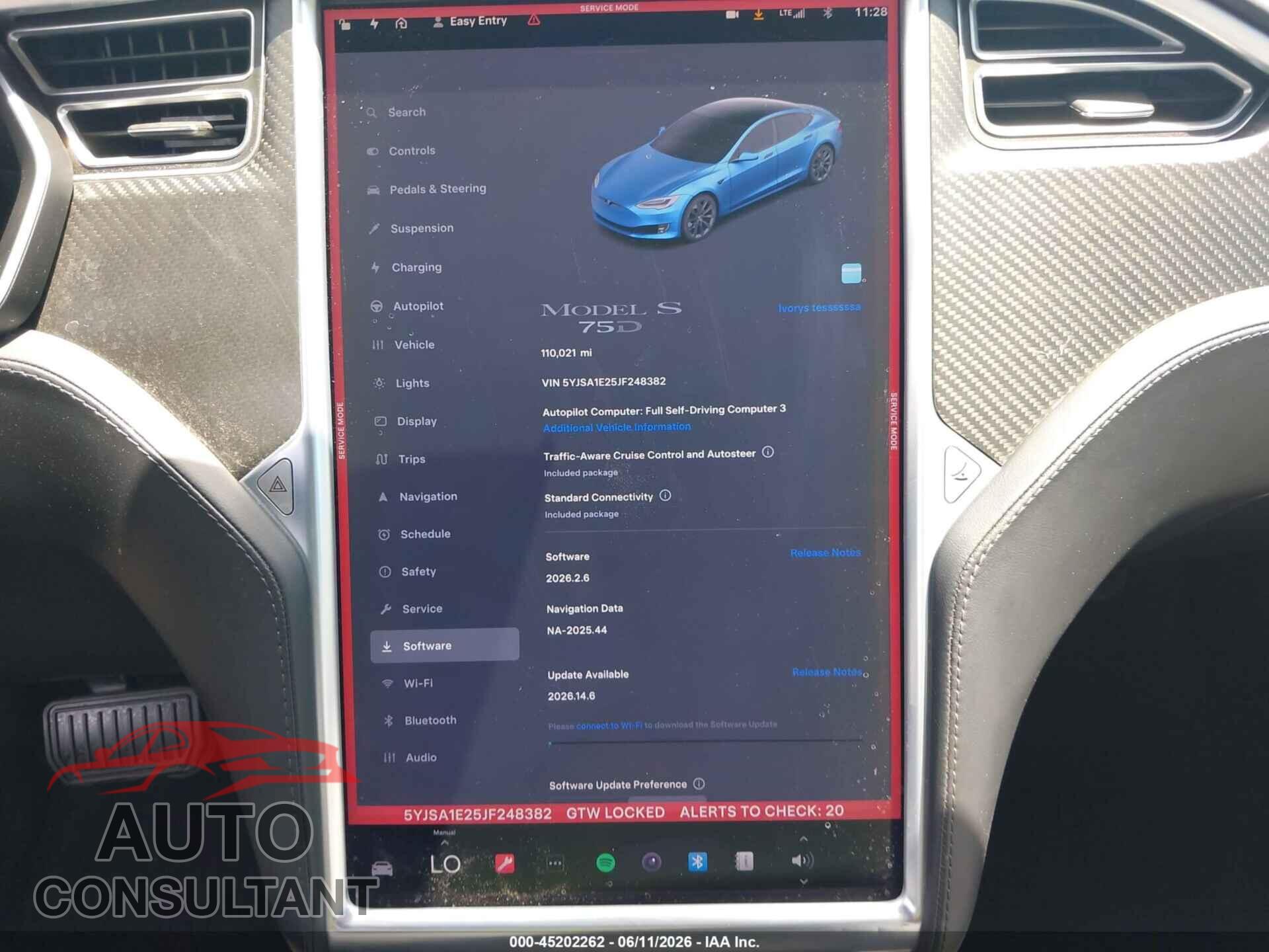 TESLA MODEL S 2018 - 5YJSA1E25JF248382