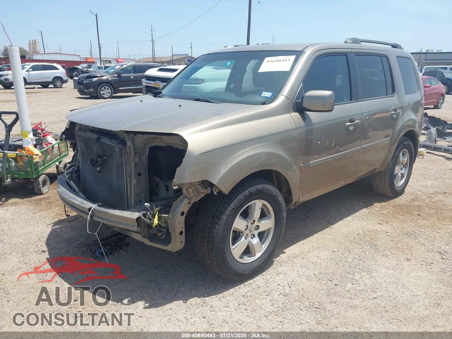 HONDA PILOT 2011 - 5FNYF3H50BB019901
