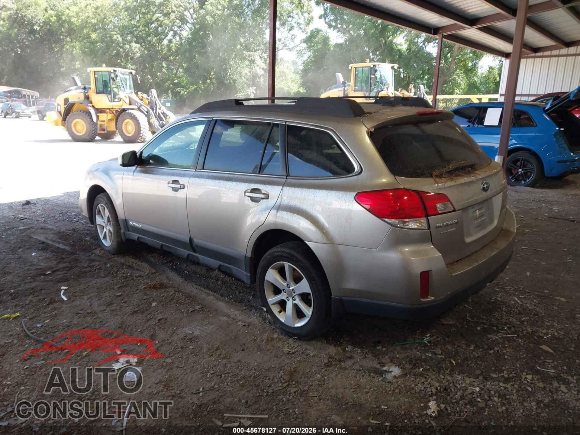 SUBARU OUTBACK 2014 - 4S4BRBCCXE3262223