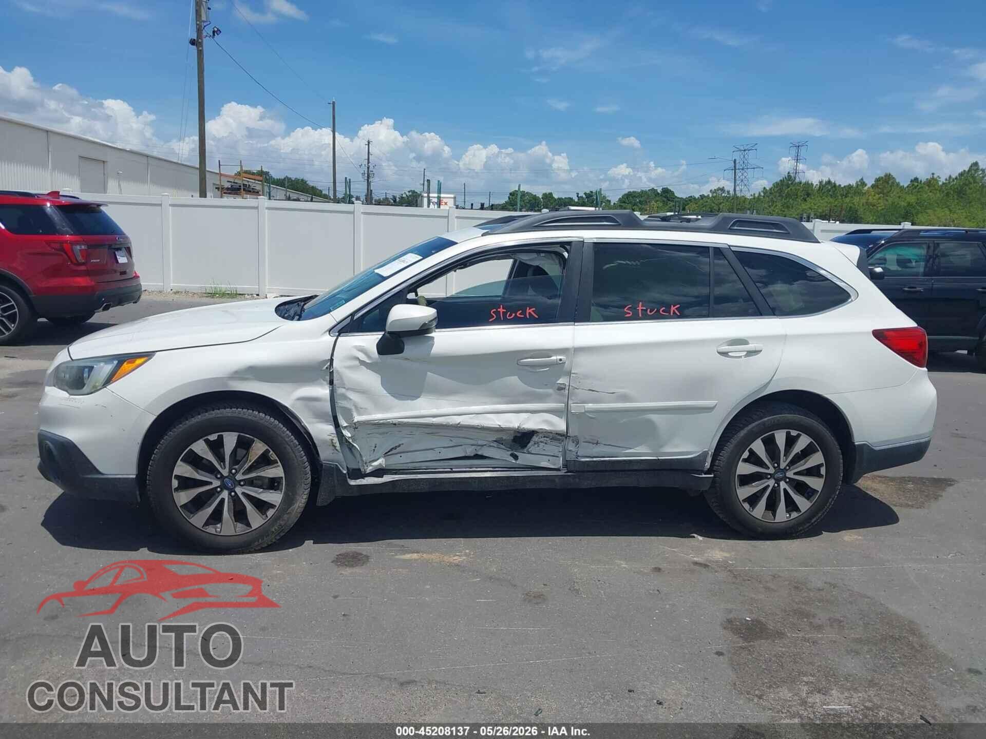 SUBARU OUTBACK 2017 - 4S4BSANC4H3260614