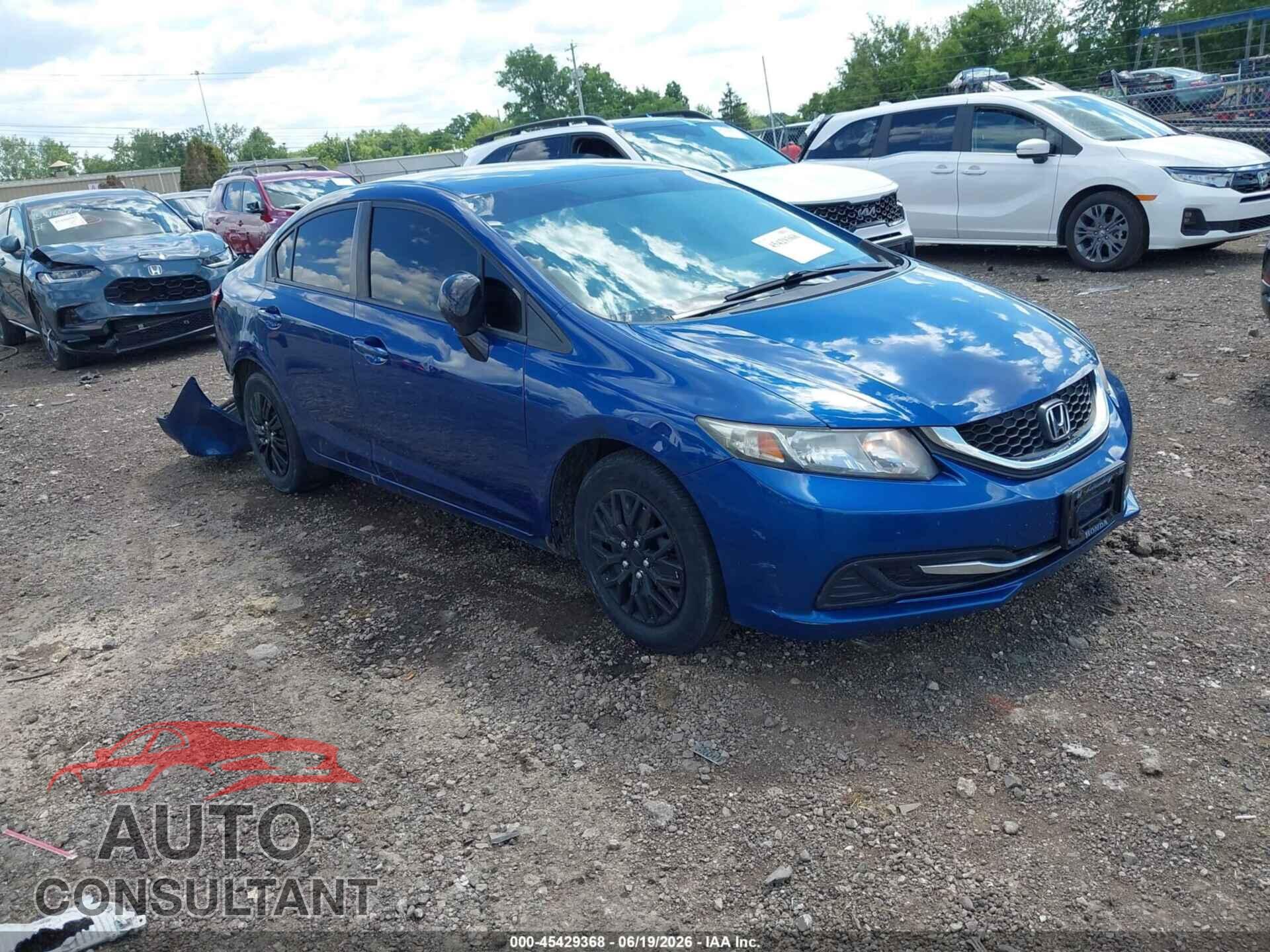 HONDA CIVIC 2013 - 19XFB2F53DE061102
