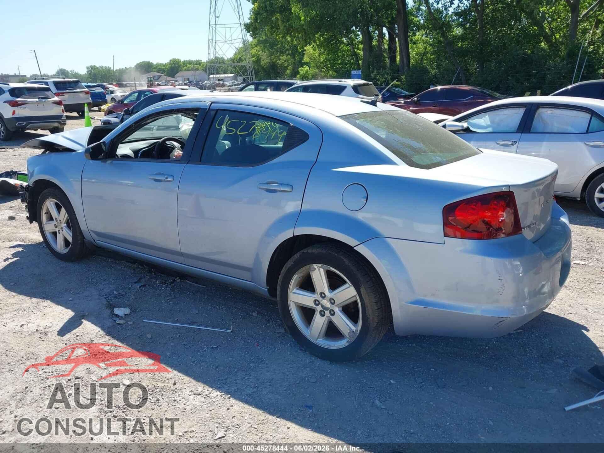 DODGE AVENGER 2013 - 1C3CDZAB8DN563994