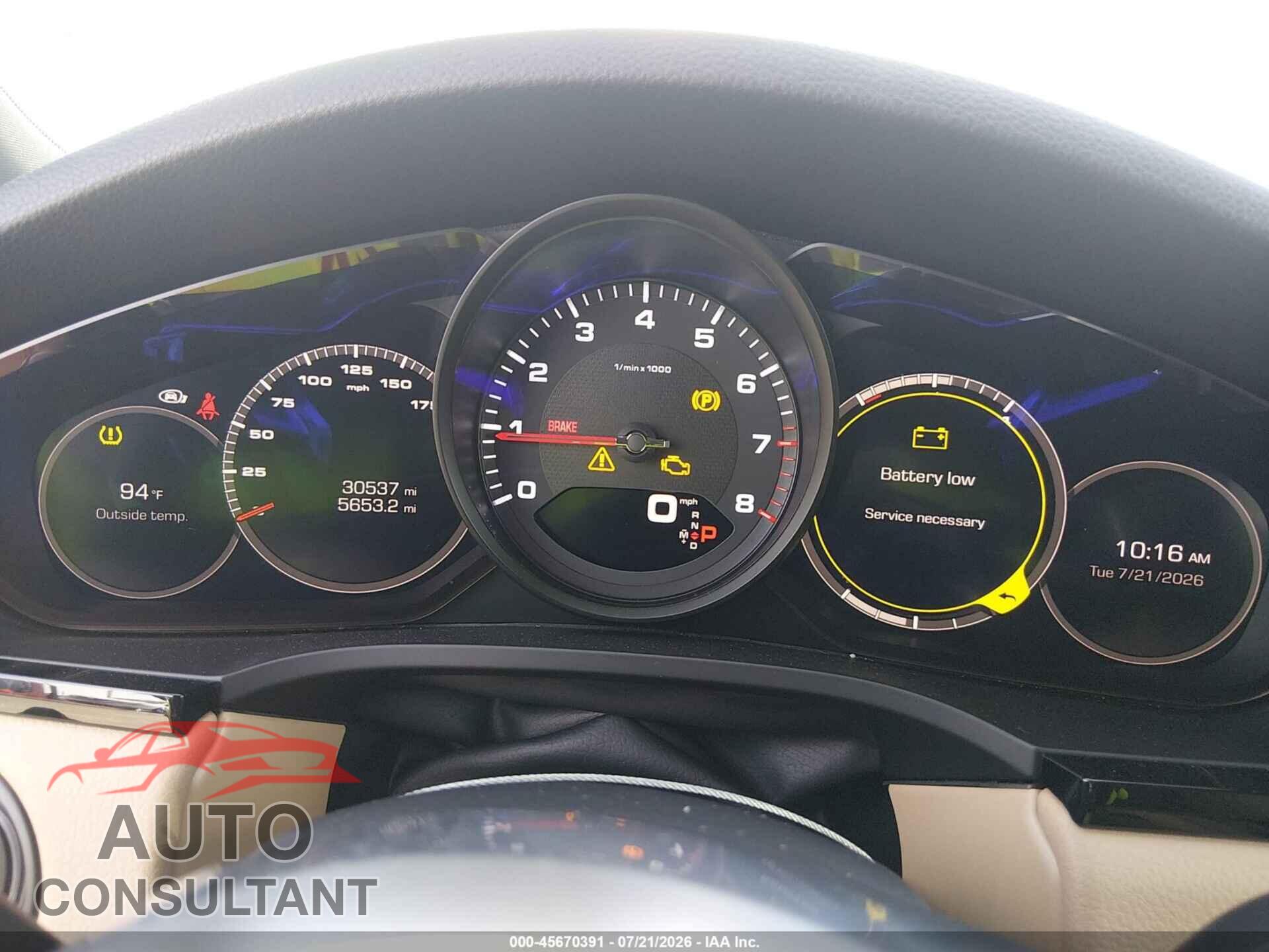 PORSCHE CAYENNE 2019 - WP1AA2AY2KDA05213