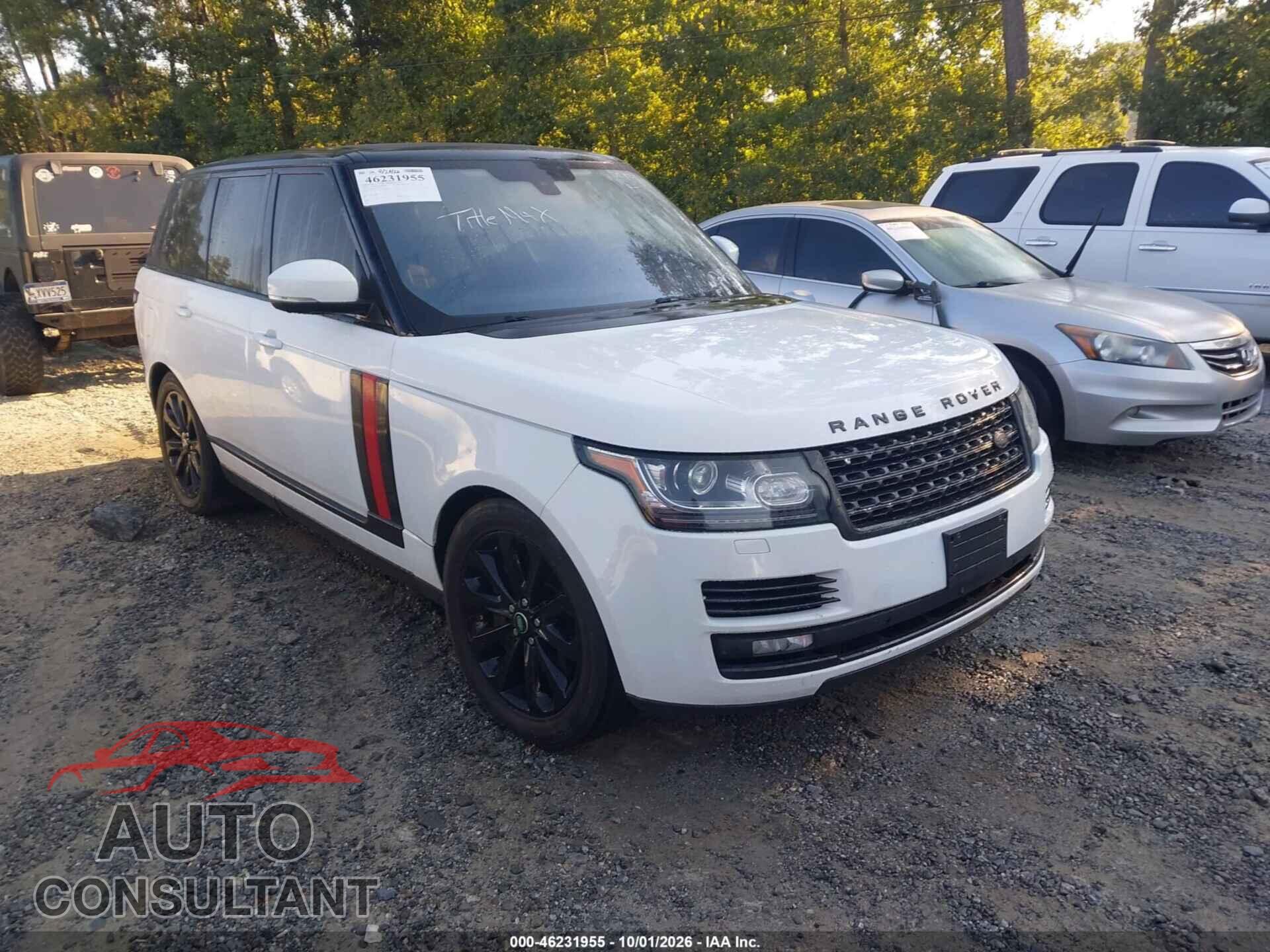 LAND ROVER RANGE ROVER 2016 - SALGS2VF9GA245197