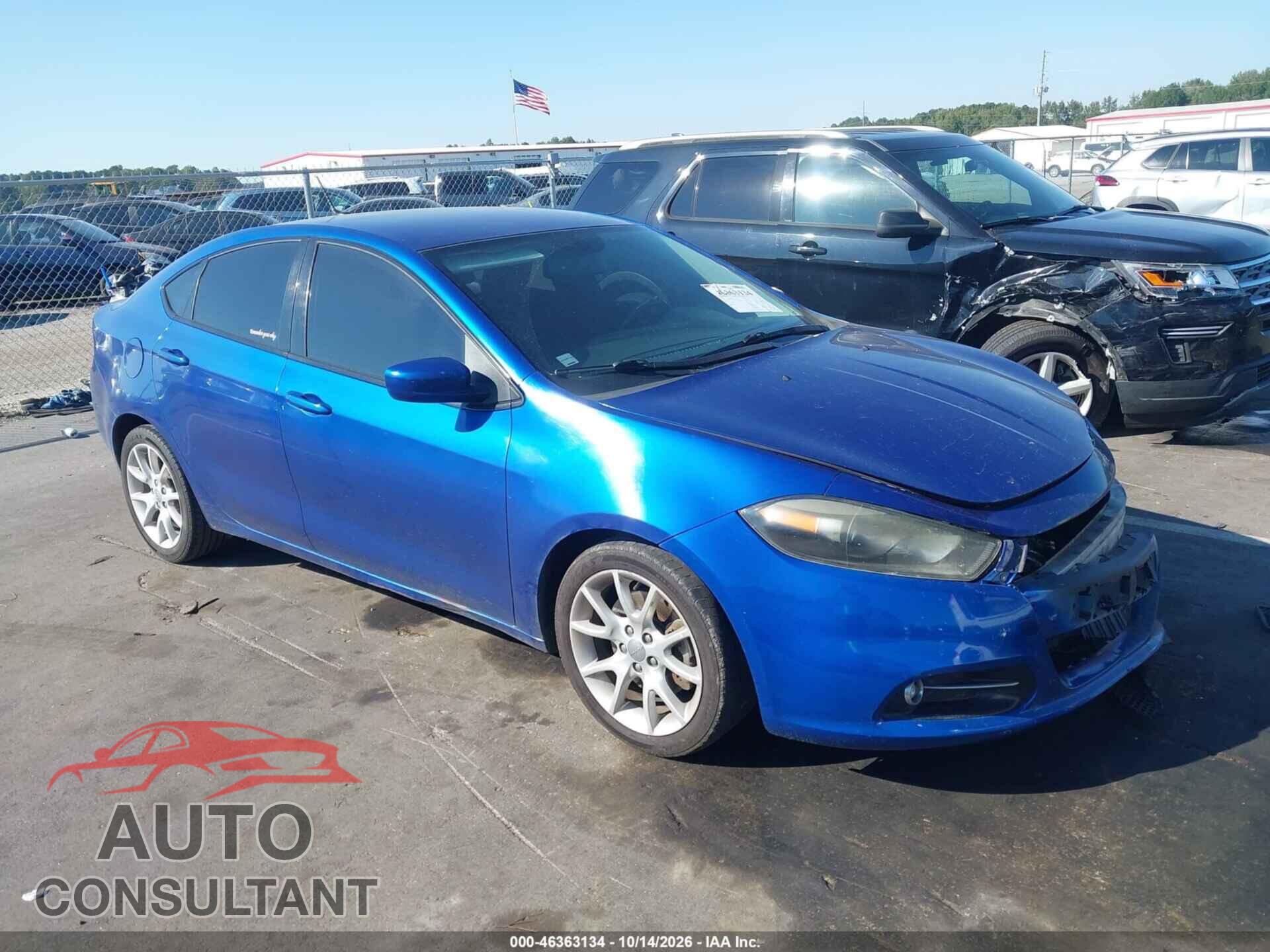 DODGE DART 2013 - 1C3CDFBA3DD310656