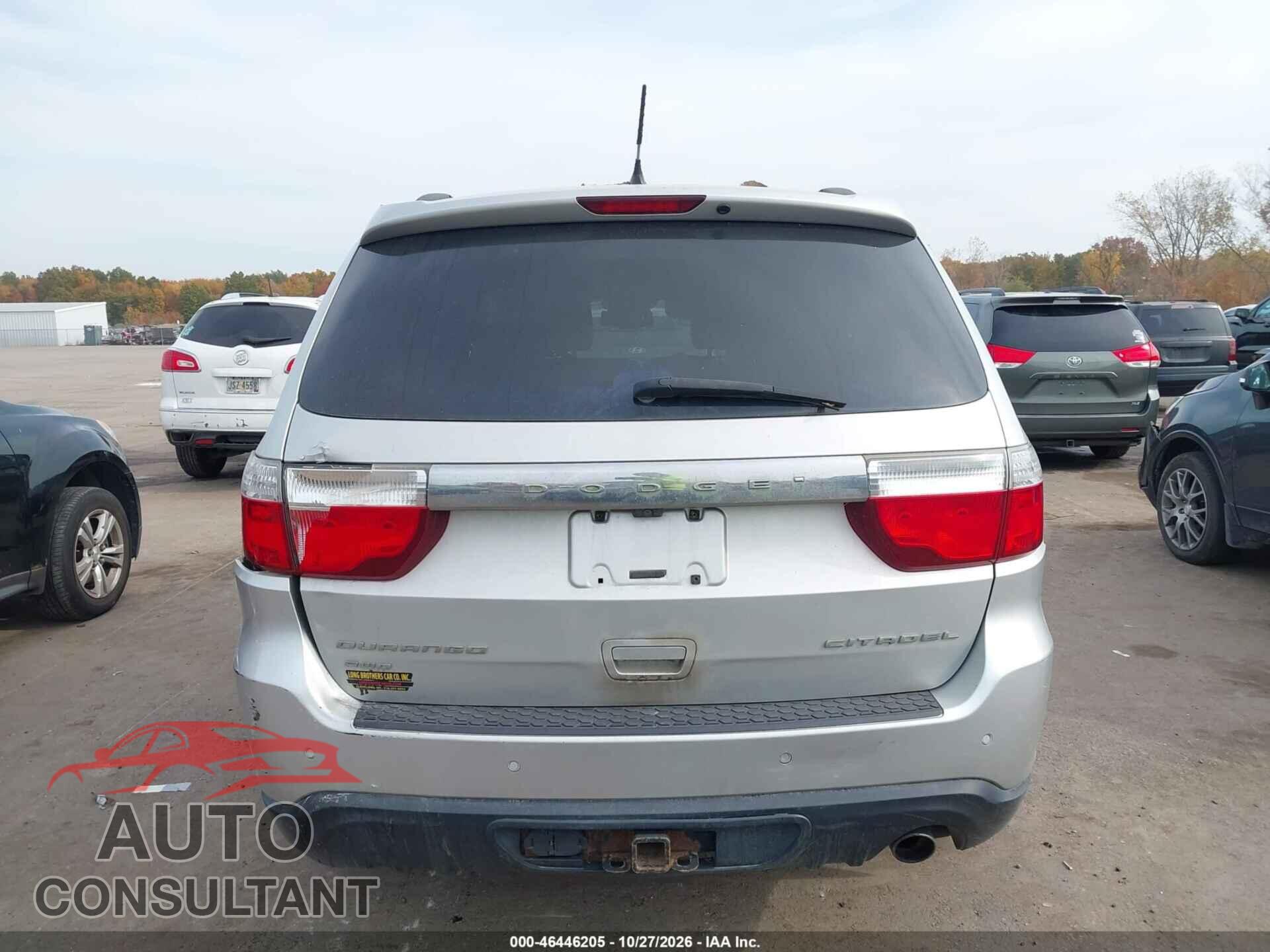 DODGE DURANGO 2012 - 1C4RDJEG7CC301570