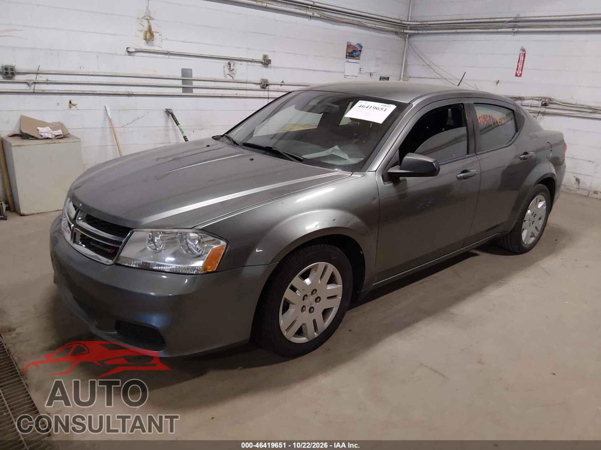 DODGE AVENGER 2013 - 1C3CDZAB0DN616025