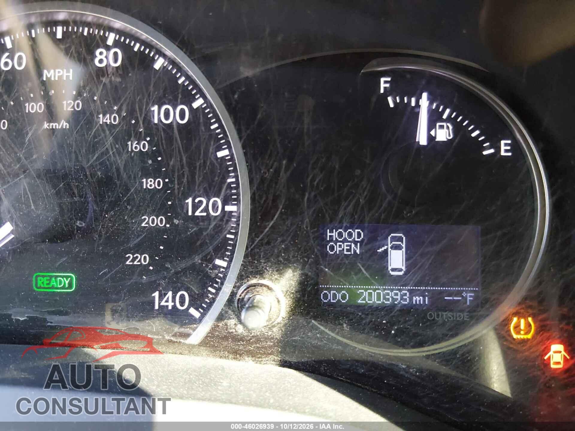 LEXUS CT 200H 2012 - JTHKD5BH2C2093978
