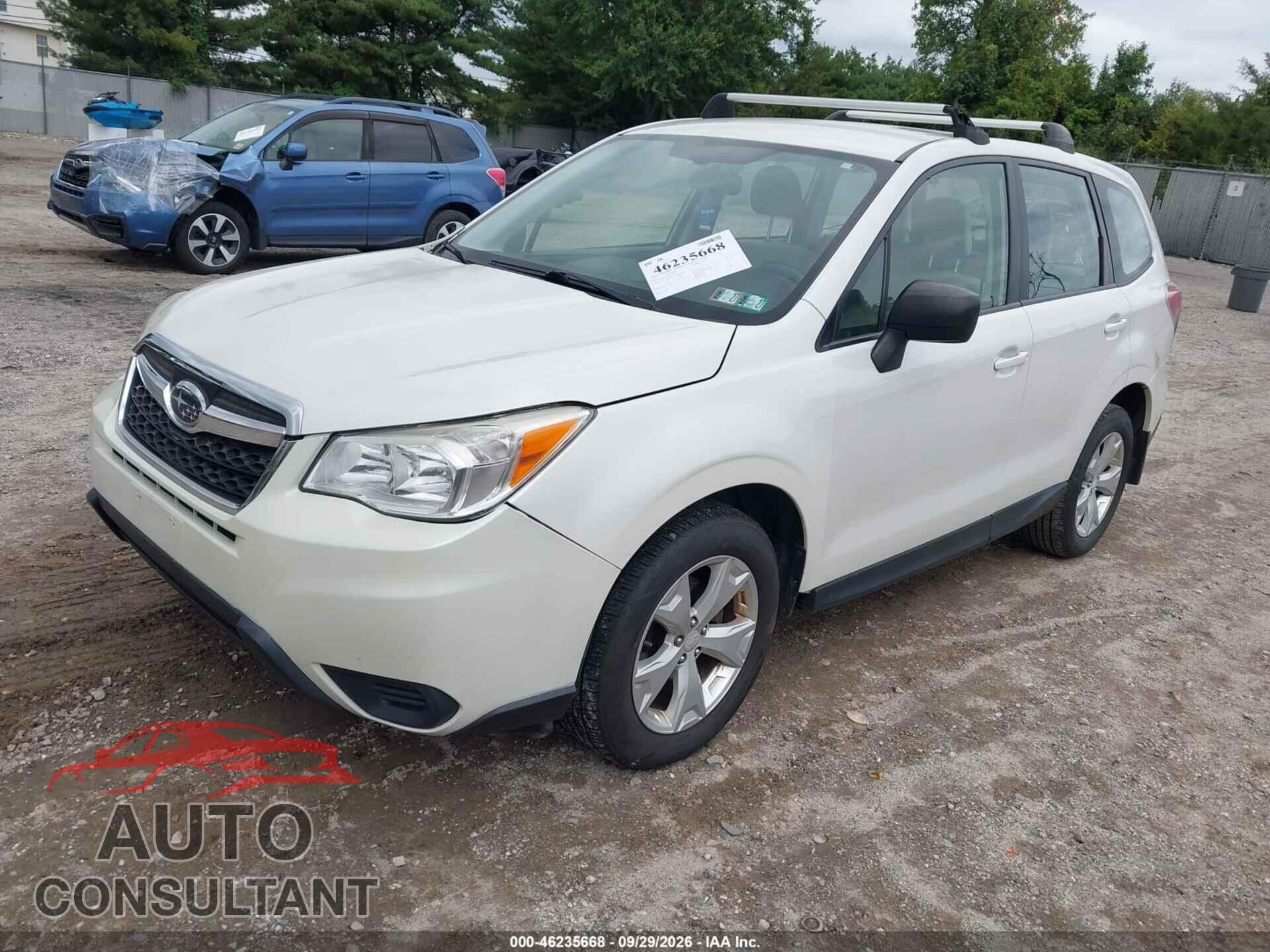 SUBARU FORESTER 2014 - JF2SJAAC0EH454764
