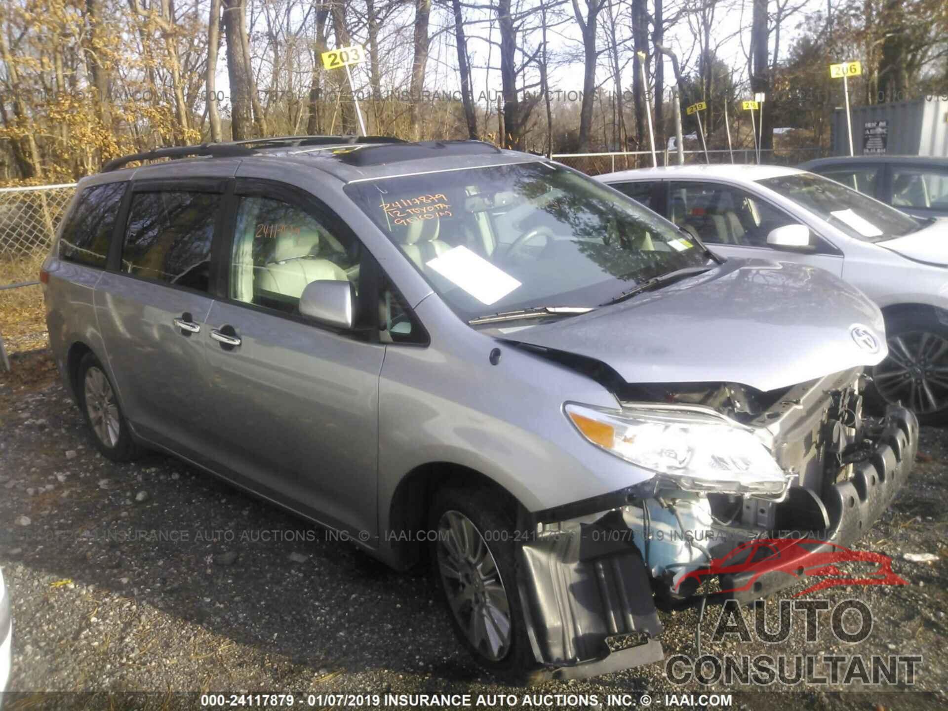TOYOTA SIENNA 2012 - 5TDDK3DC0CS048973
