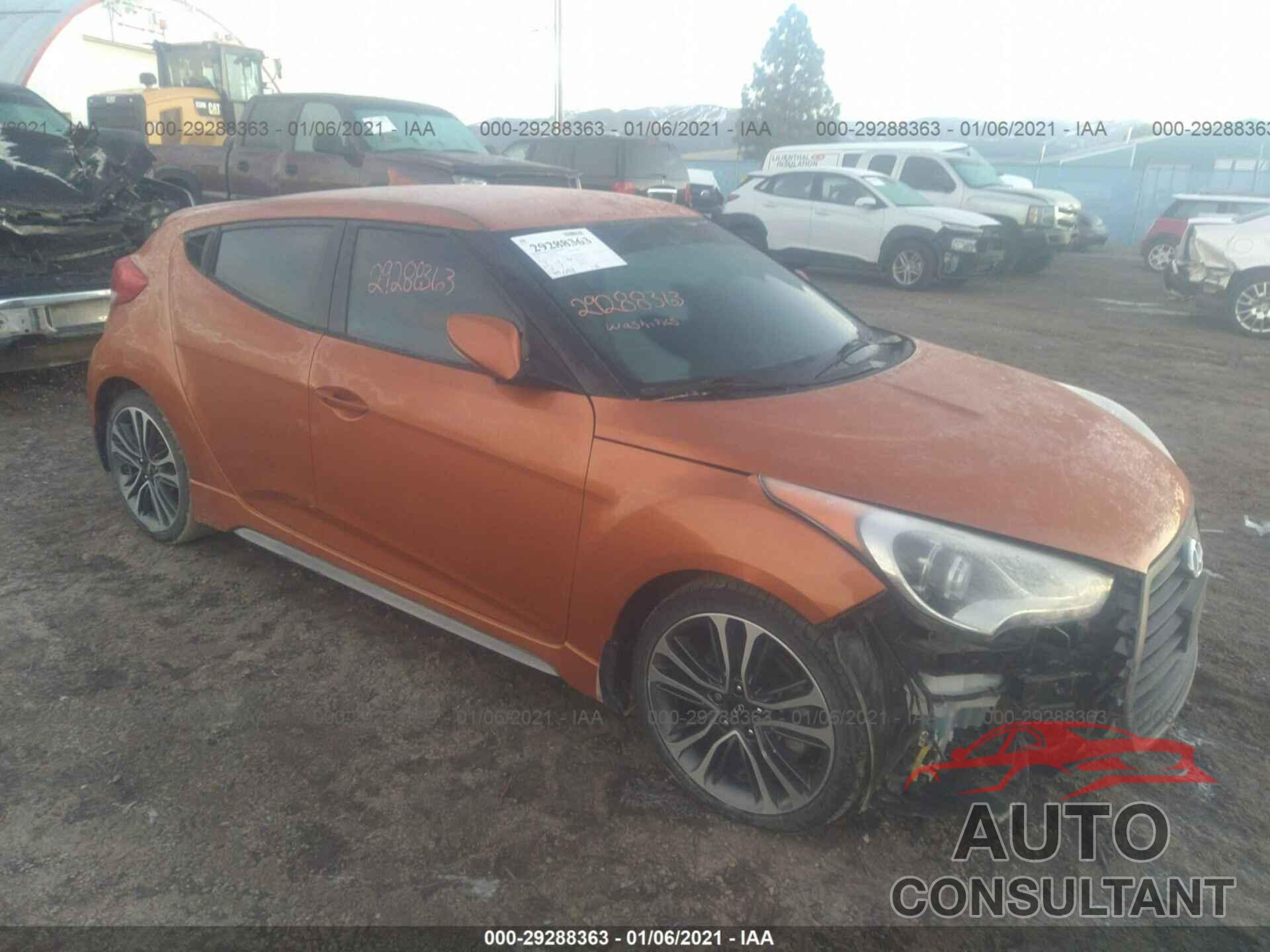 HYUNDAI VELOSTER 2016 - KMHTC6AE2GU257158