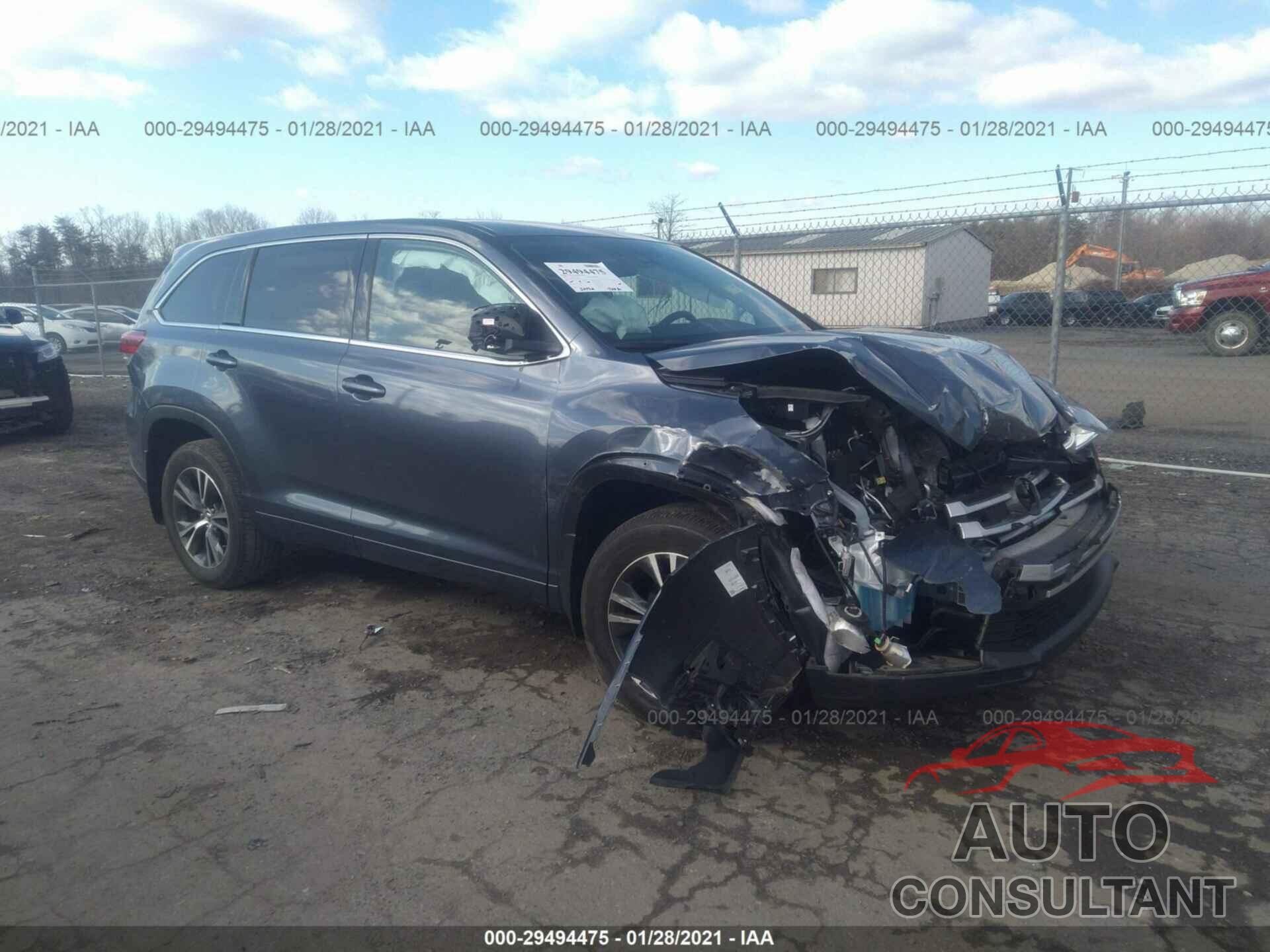 TOYOTA HIGHLANDER 2018 - 5TDBZRFH7JS868107