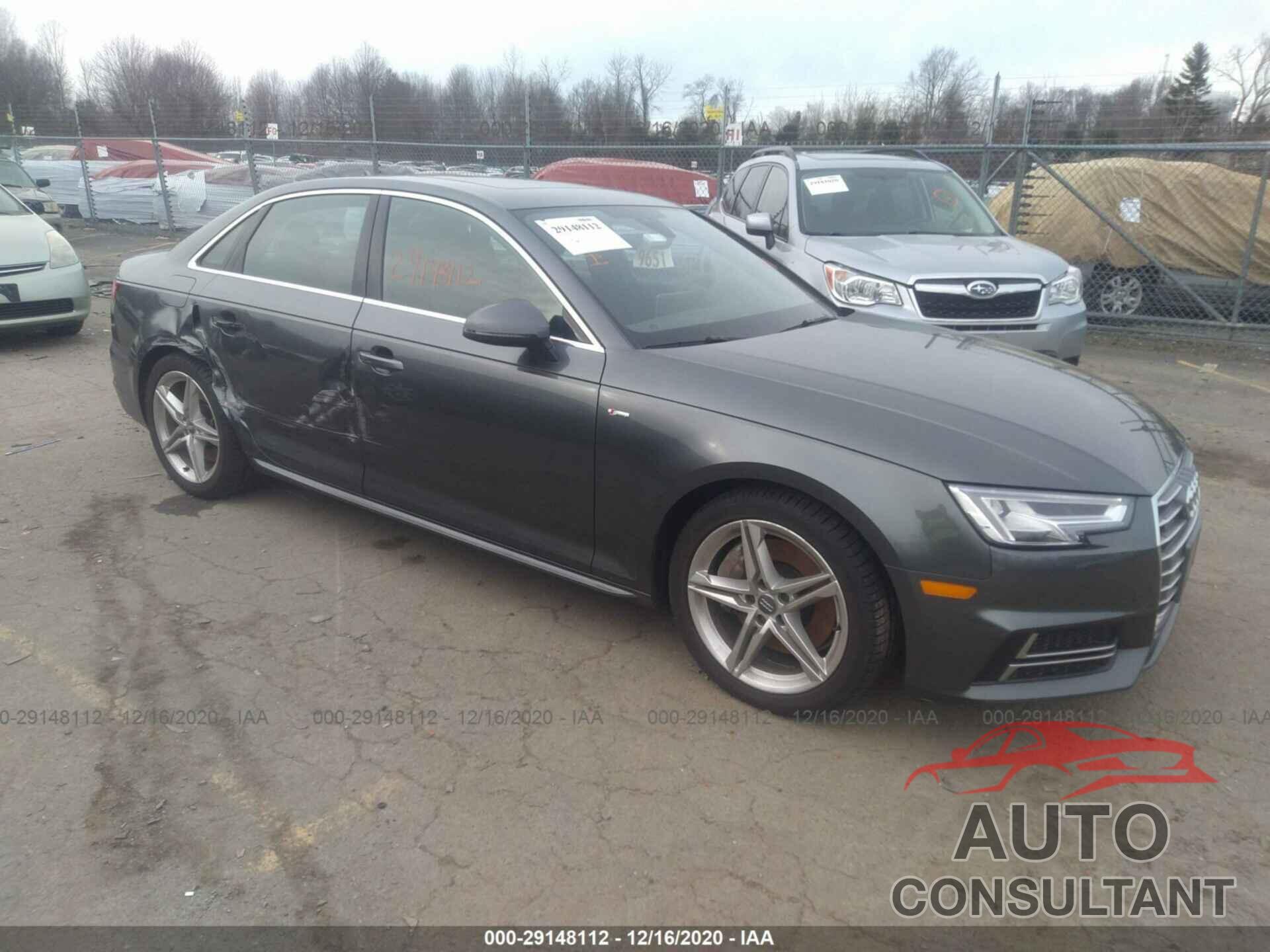 AUDI A4 2018 - WAUPNAF44JA114771