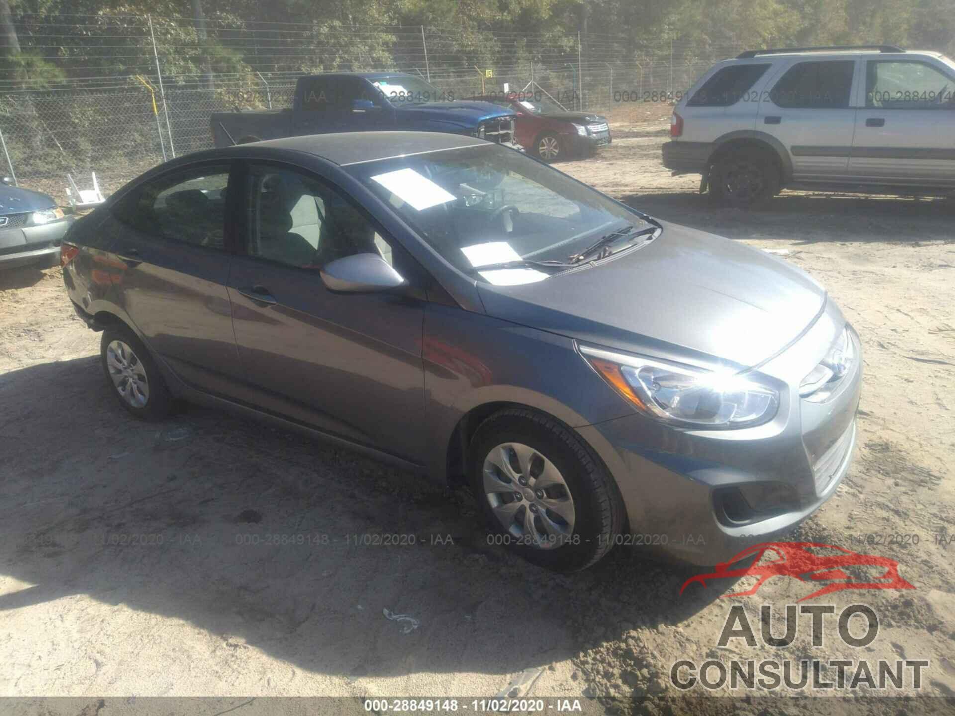 HYUNDAI ACCENT 2017 - KMHCT4AEXHU185194