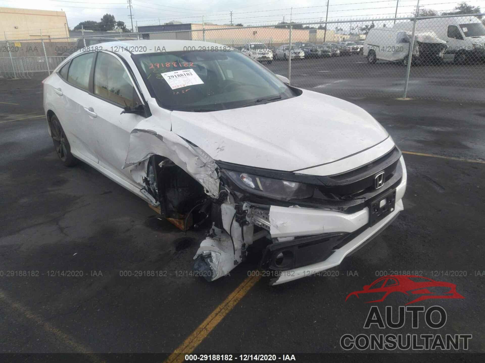 HONDA CIVIC SEDAN 2020 - 19XFC2F85LE211202