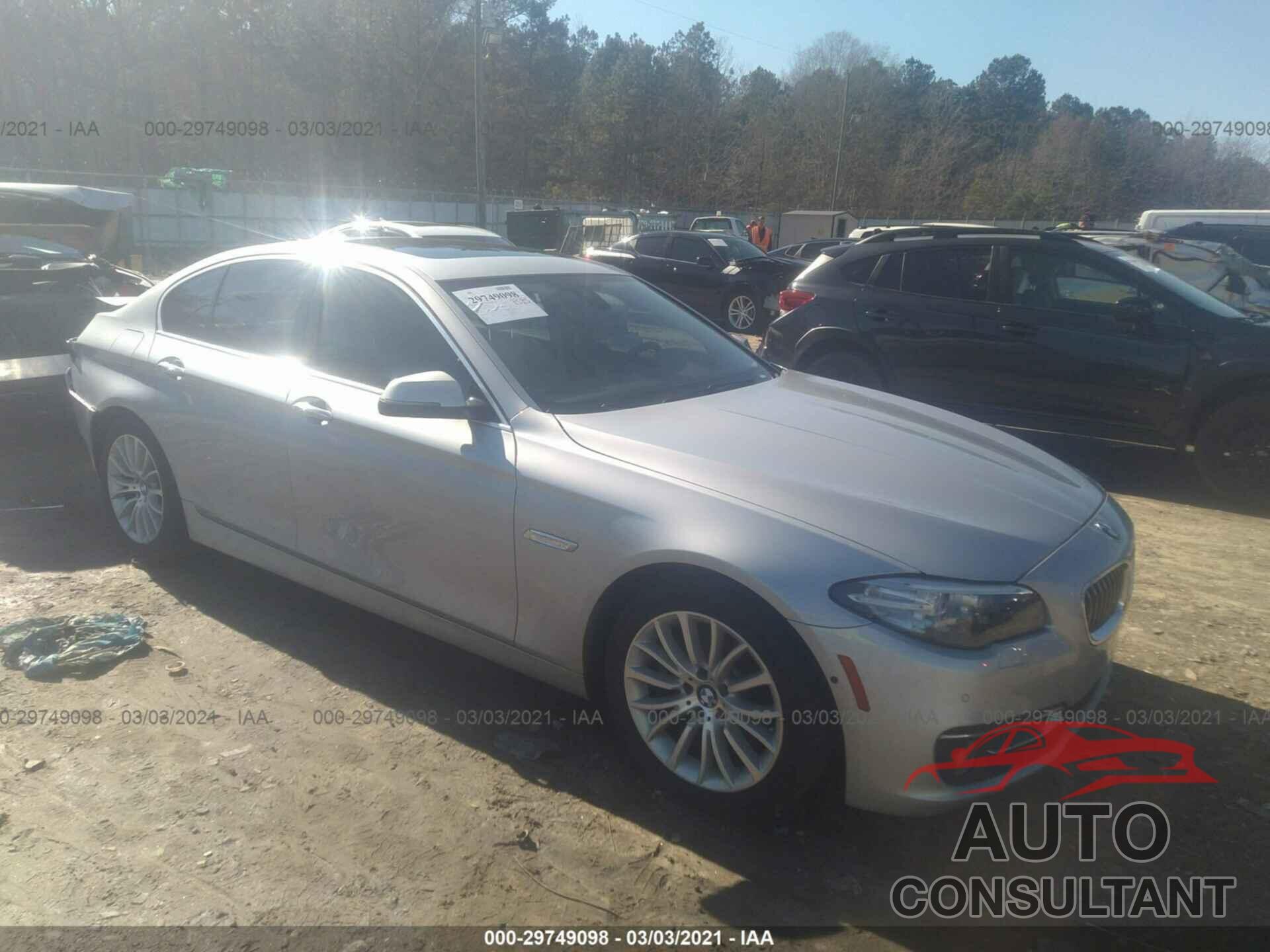 BMW 5 SERIES 2016 - WBA5A5C53GD527795