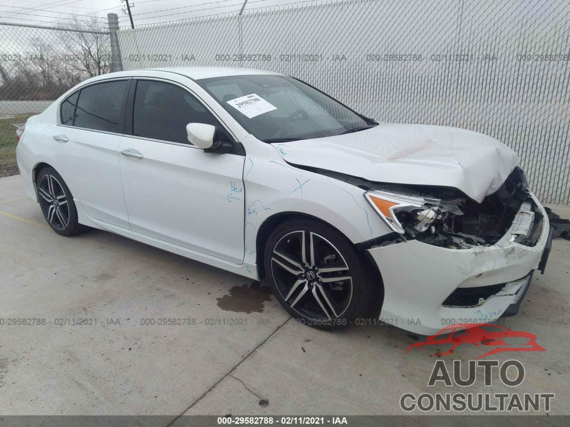 HONDA ACCORD SEDAN 2016 - 1HGCR2F65GA066544