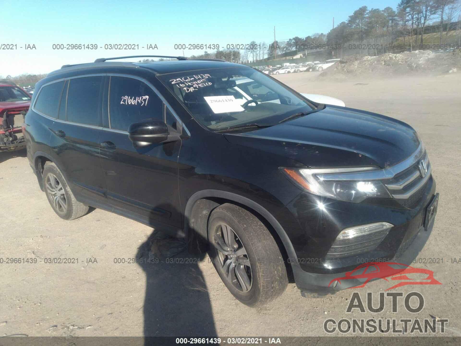 HONDA PILOT 2016 - 5FNYF6H77GB019713