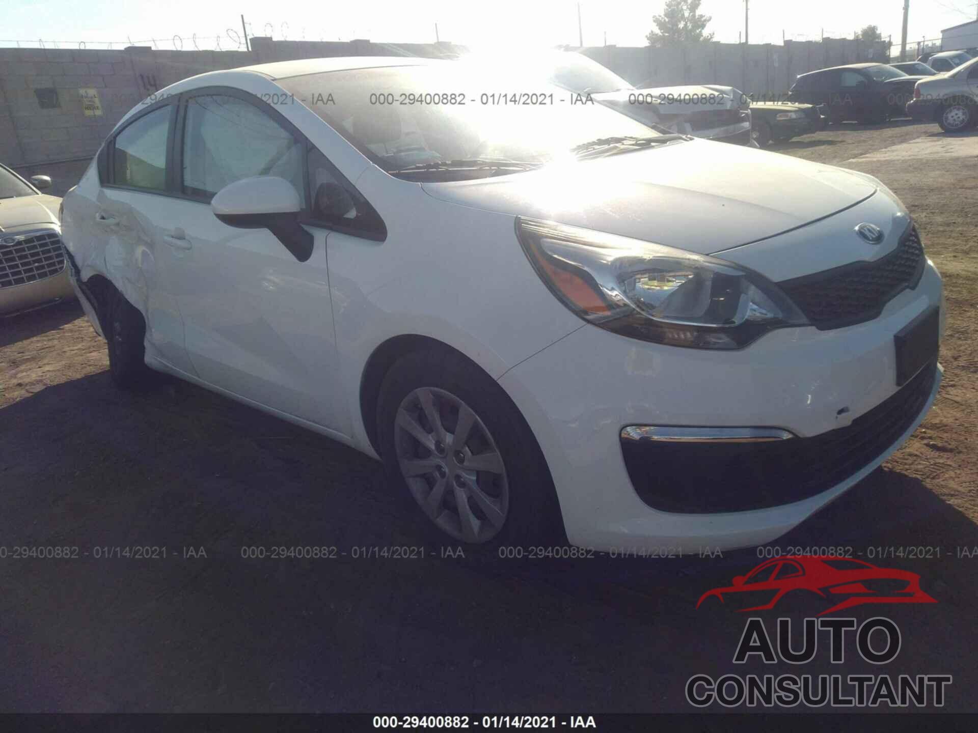 KIA RIO 2016 - KNADM4A39G6684850
