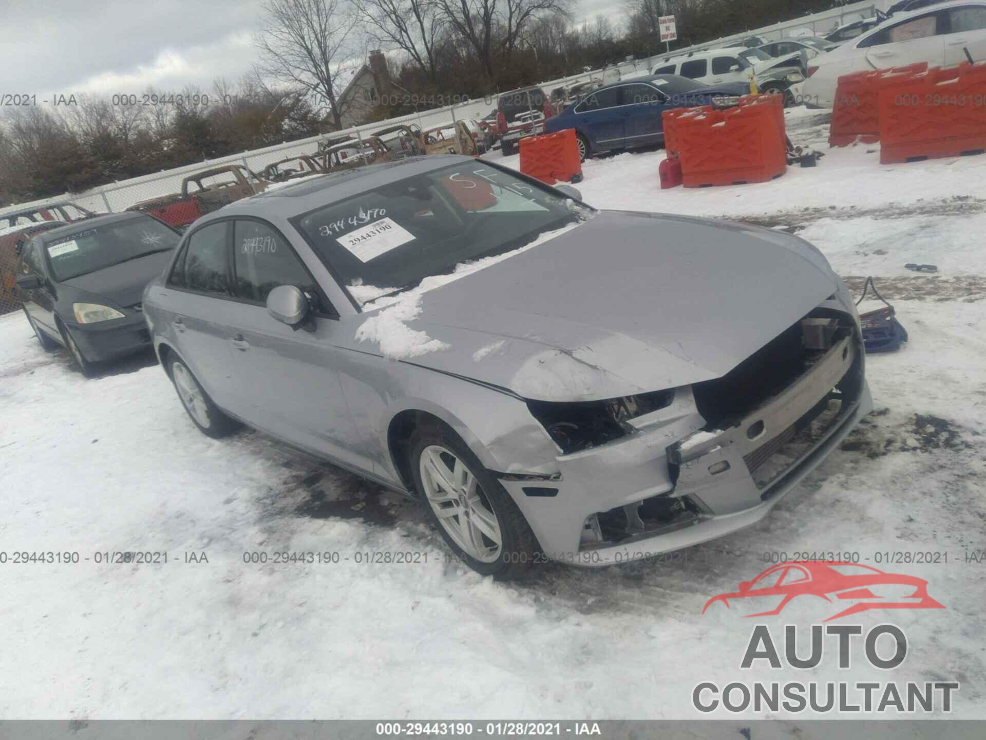 AUDI A4 2017 - WAUANAF45HN020939