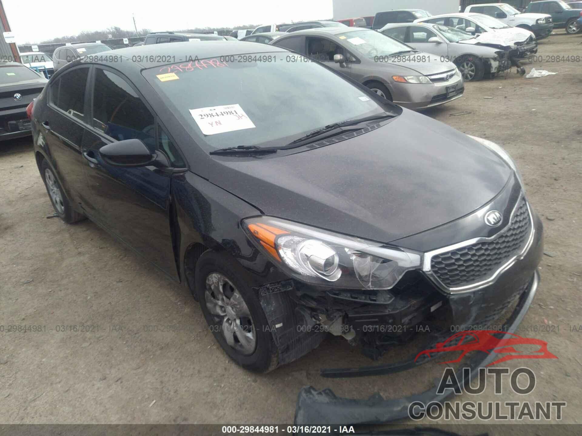 KIA FORTE 2016 - KNAFK4A66G5523273