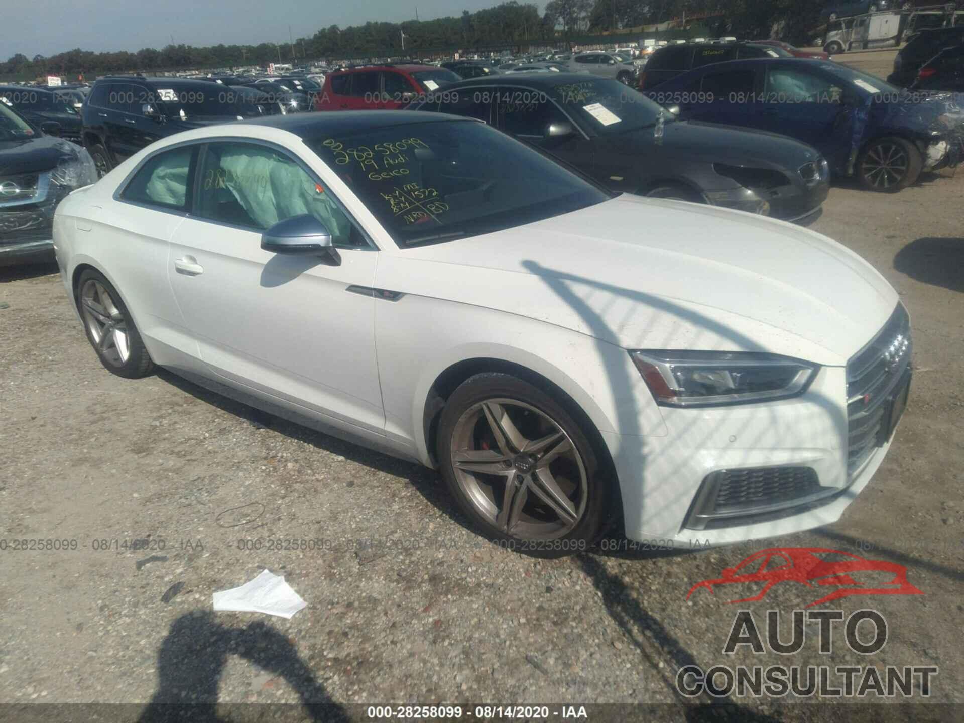 AUDI S5 COUPE 2019 - WAUP4AF58KA079925