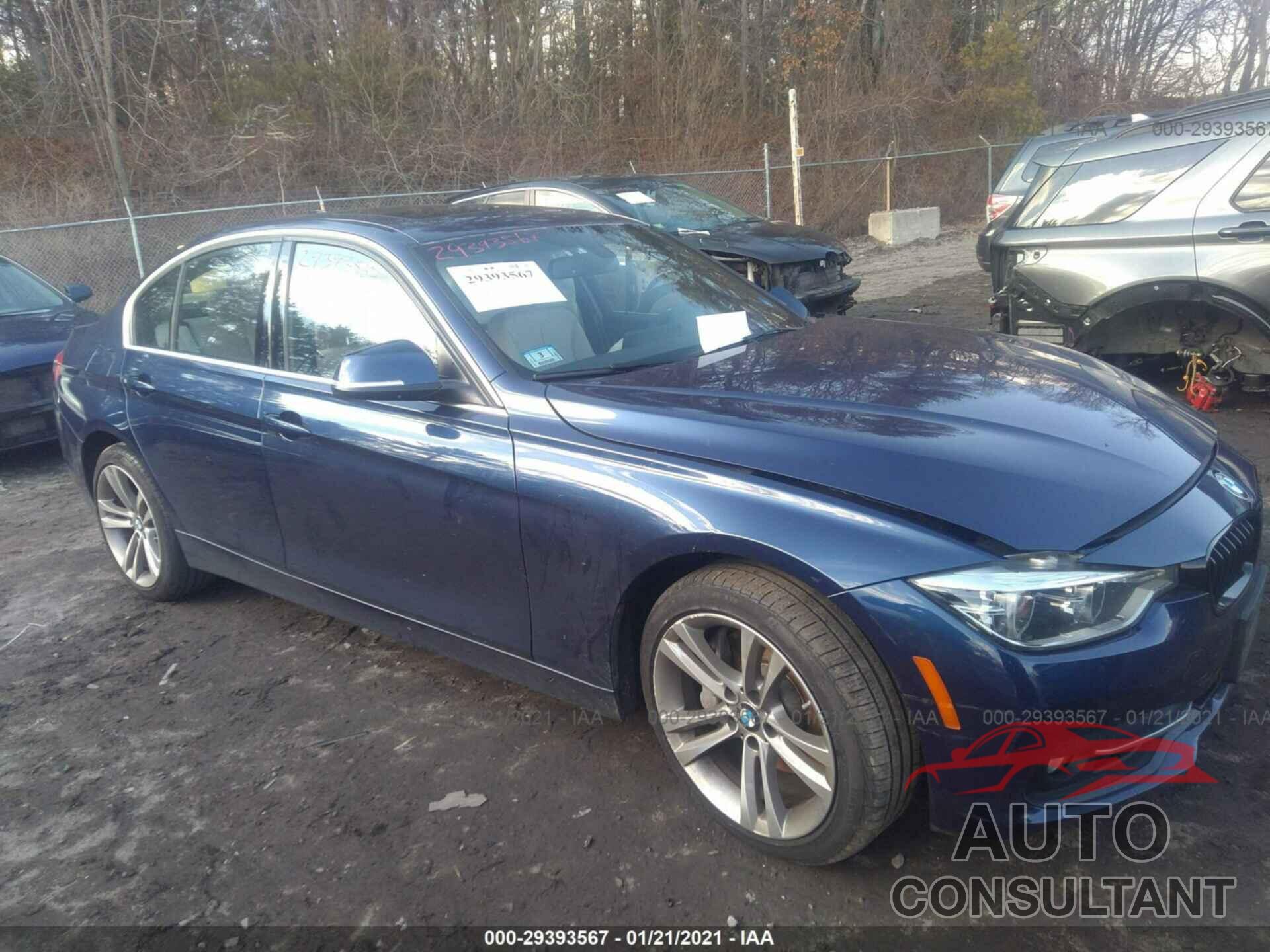 BMW 3 SERIES 2017 - WBA8B7G51HNU37105