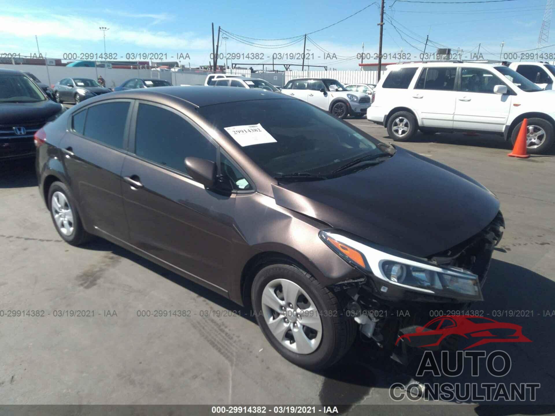 KIA FORTE 2017 - 3KPFK4A74HE111550