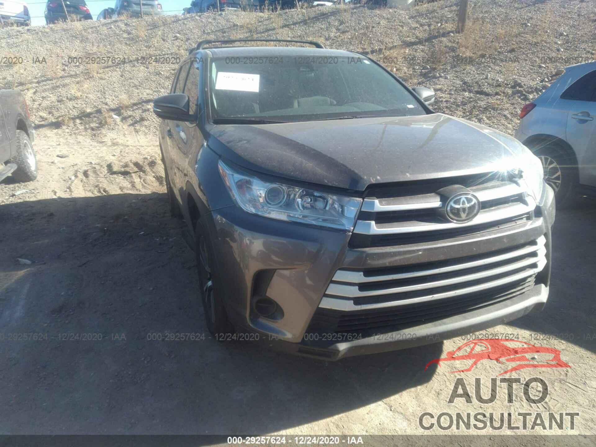TOYOTA HIGHLANDER 2019 - 5TDZZRFH4KS337818