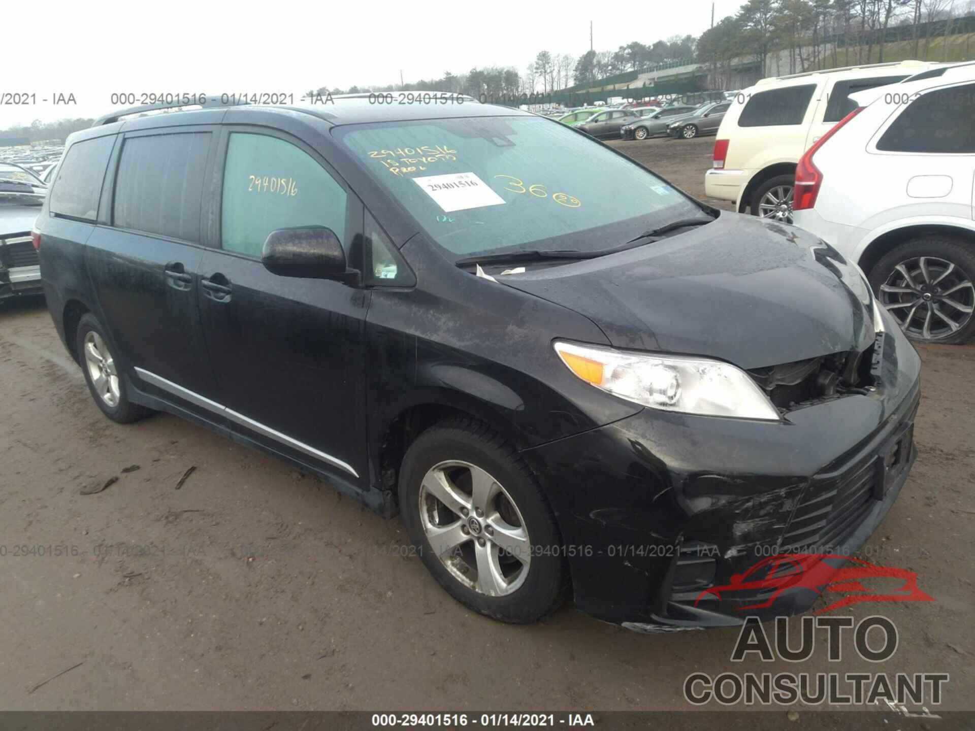 TOYOTA SIENNA 2018 - 5TDKZ3DC8JS905301