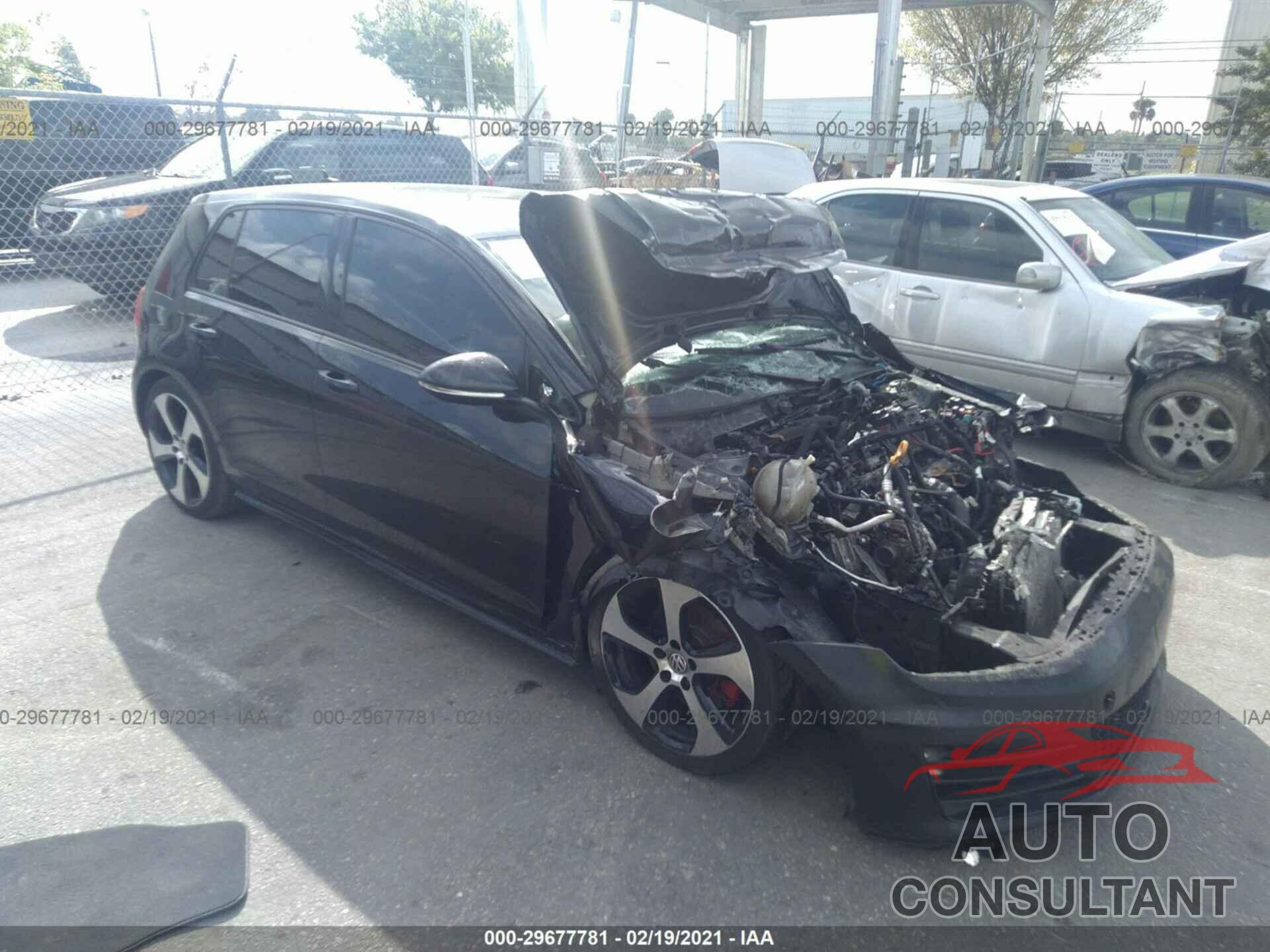 VOLKSWAGEN GOLF GTI 2016 - 3VW4T7AU4GM001238