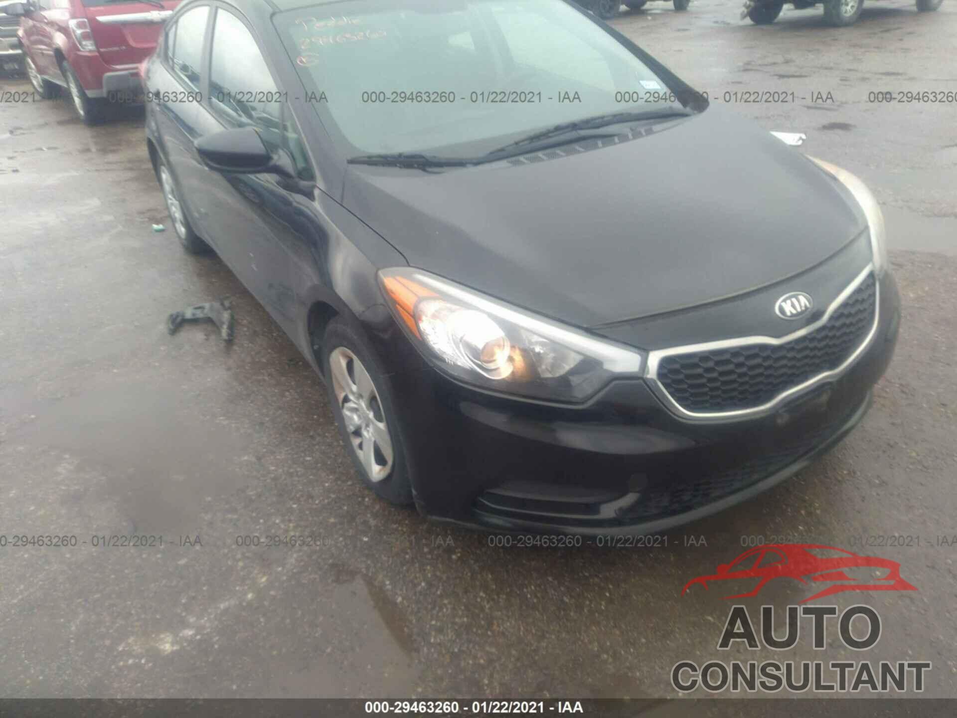 KIA FORTE 2016 - KNAFK4A62G5459748