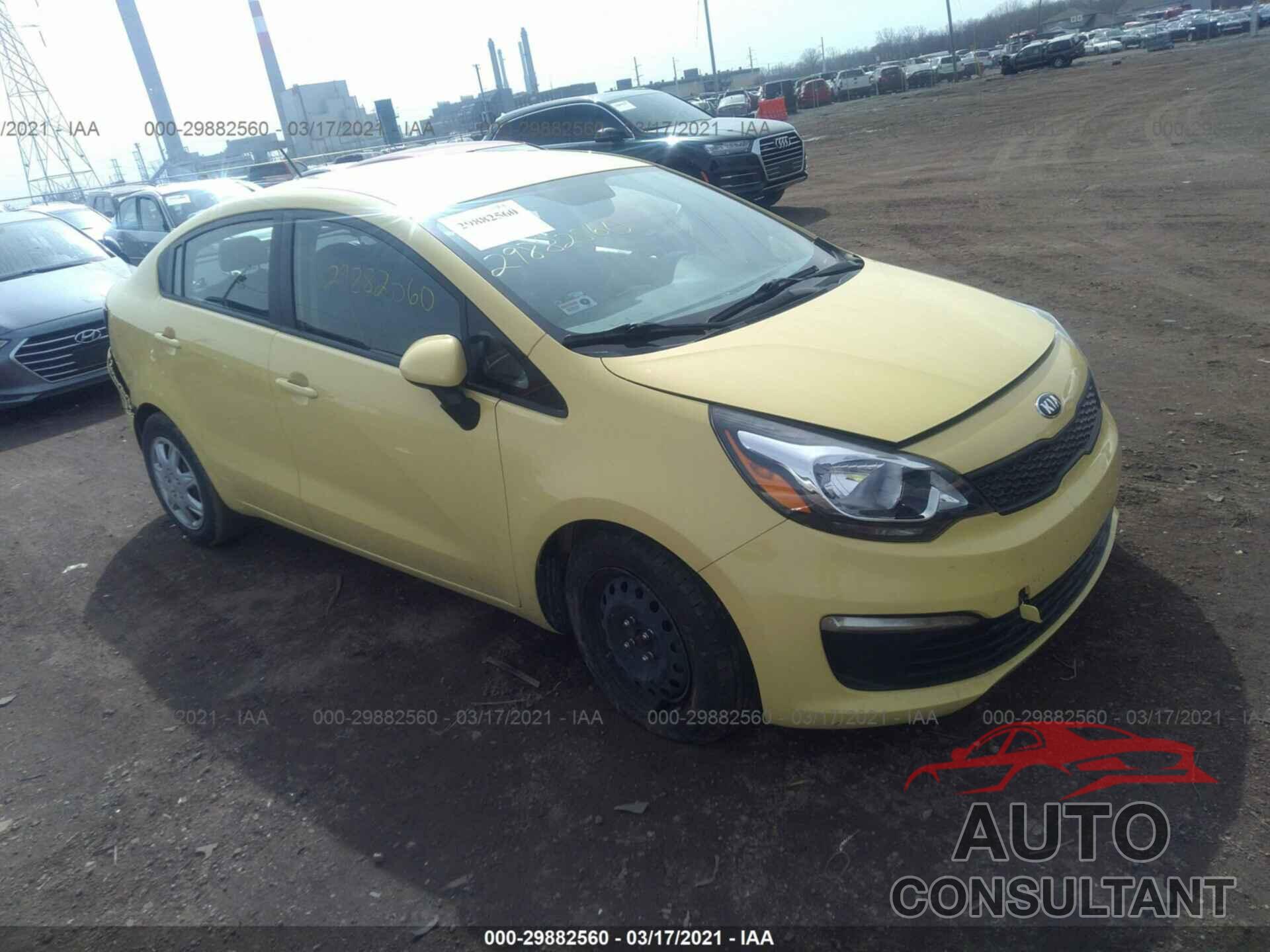 KIA RIO 2016 - KNADM4A34G6696453