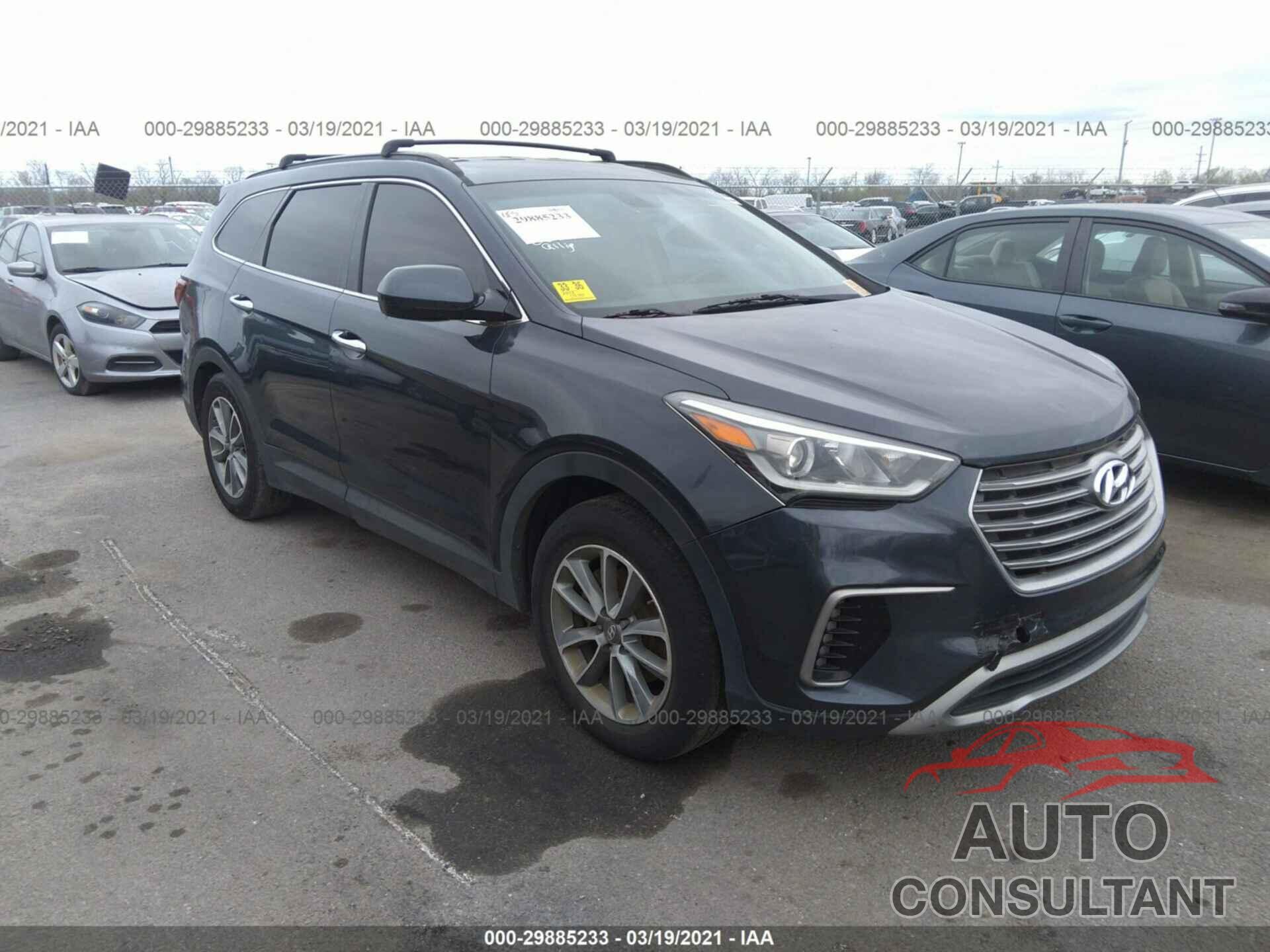 HYUNDAI SANTA FE 2017 - KM8SM4HF6HU204878