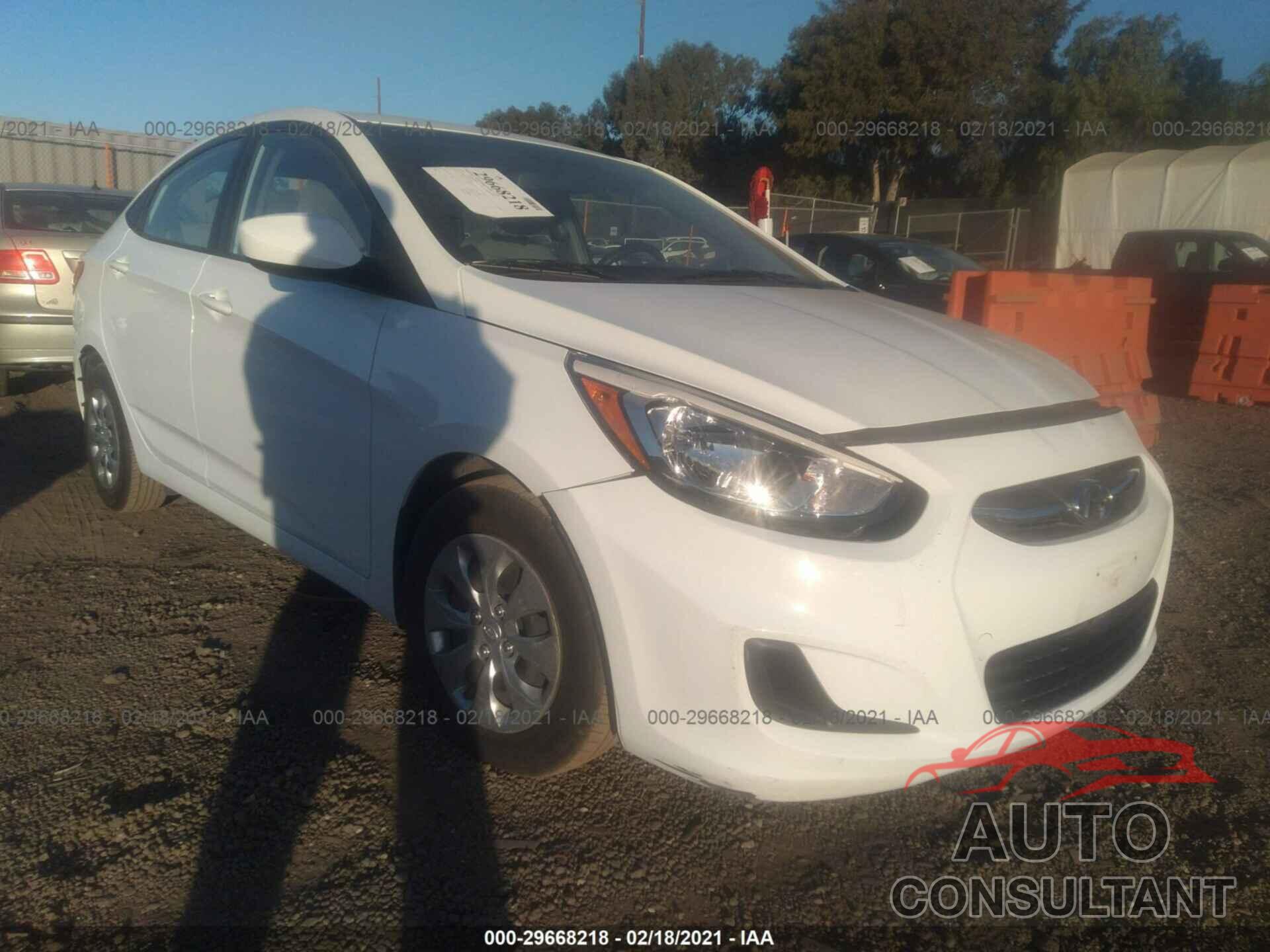 HYUNDAI ACCENT 2017 - KMHCT4AEXHU272223