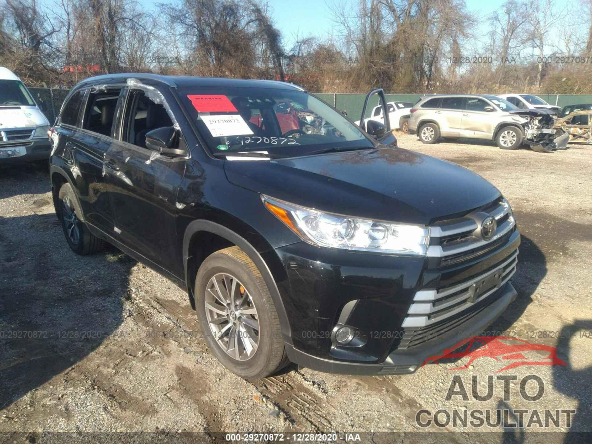 TOYOTA HIGHLANDER 2018 - 5TDJZRFH7JS523512