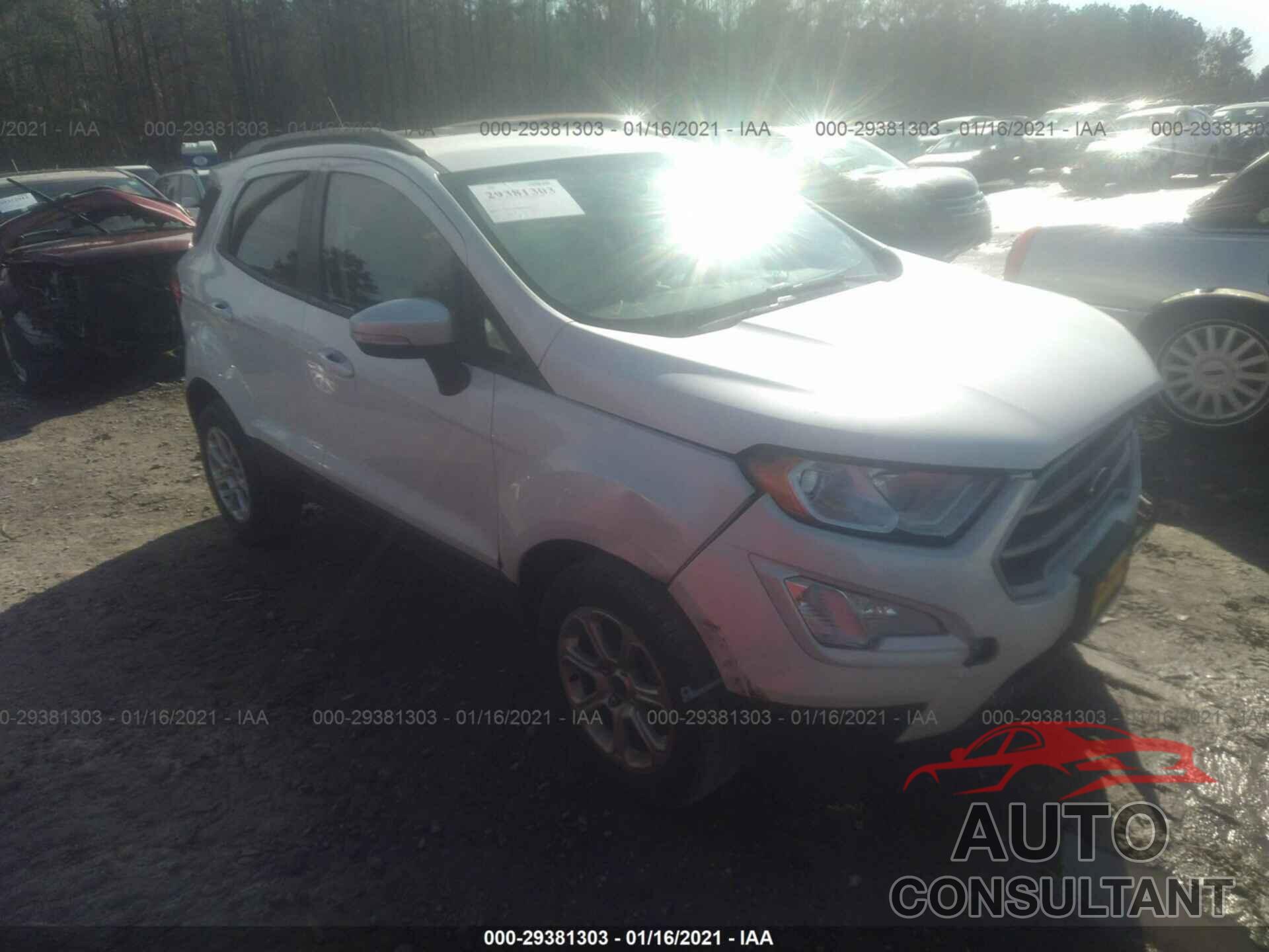 FORD ECOSPORT 2018 - MAJ6P1UL7JC194631