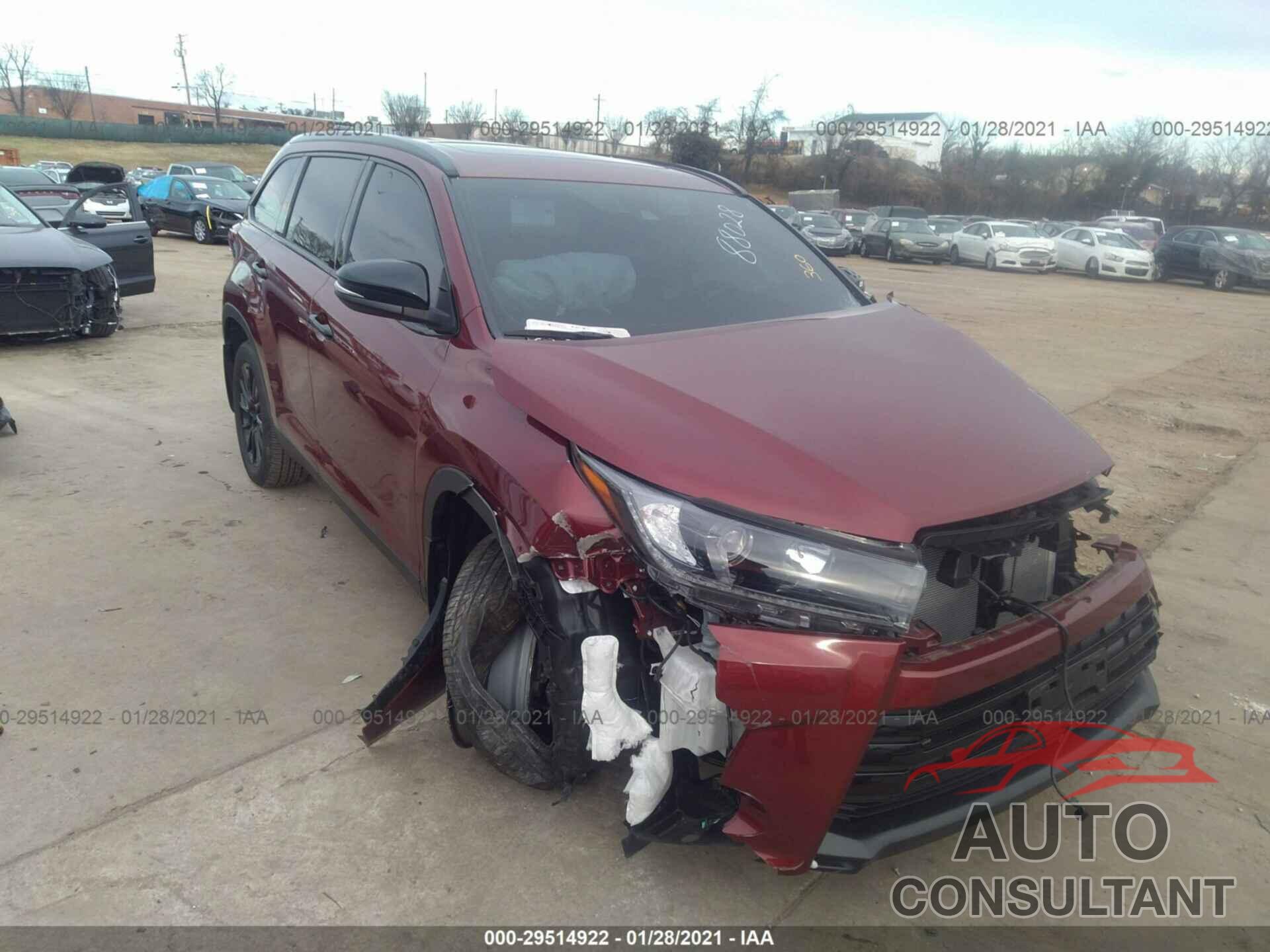 TOYOTA HIGHLANDER 2019 - 5TDJZRFH1KS988028