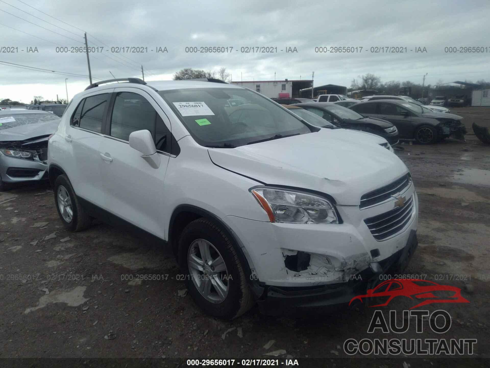 CHEVROLET TRAX 2016 - KL7CJLSB9GB757114