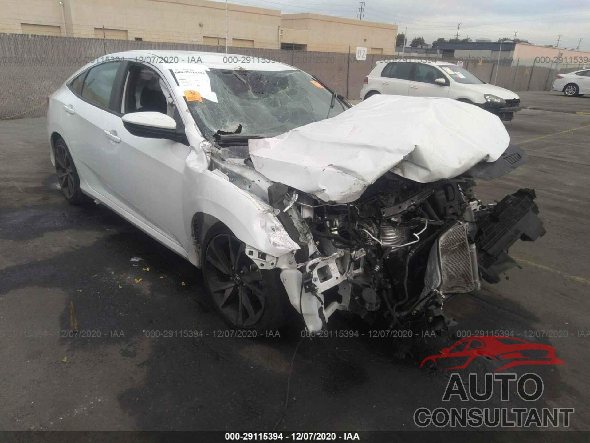 HONDA CIVIC SEDAN 2019 - 2HGFC2F82KH587196