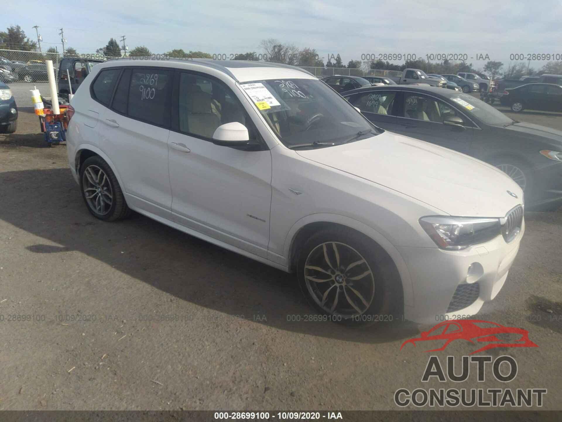 BMW X3 2016 - 5UXWX9C57G0D74148