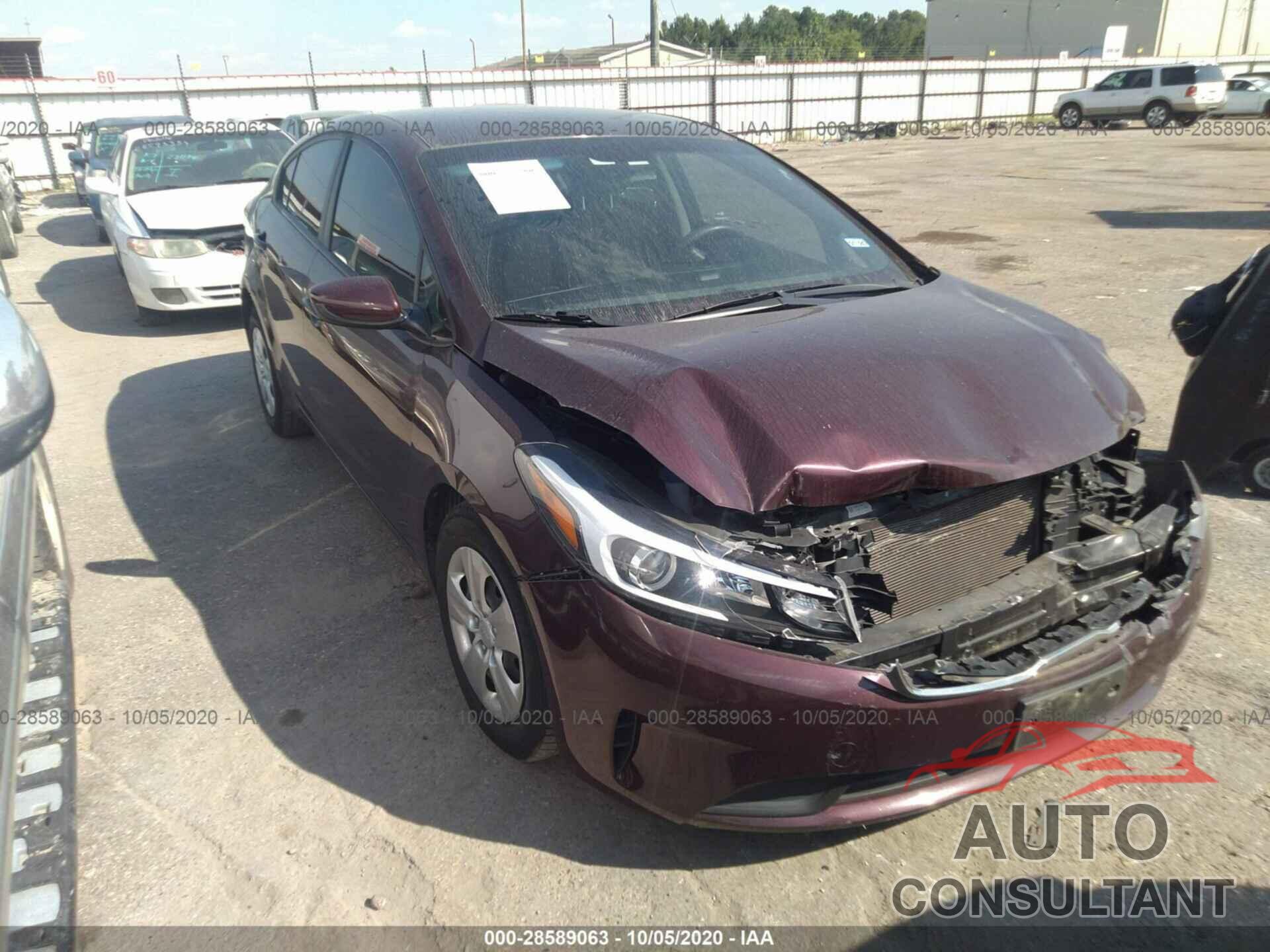KIA FORTE 2018 - 3KPFK4A72JE168030