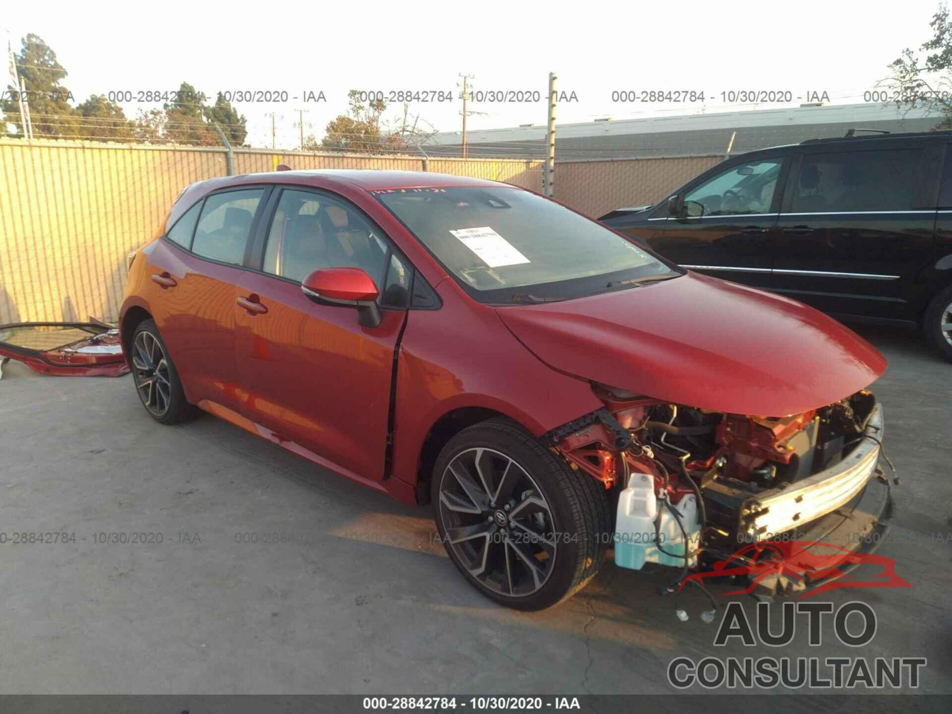 TOYOTA COROLLA HATCHBACK 2019 - JTNK4RBE1K3070078