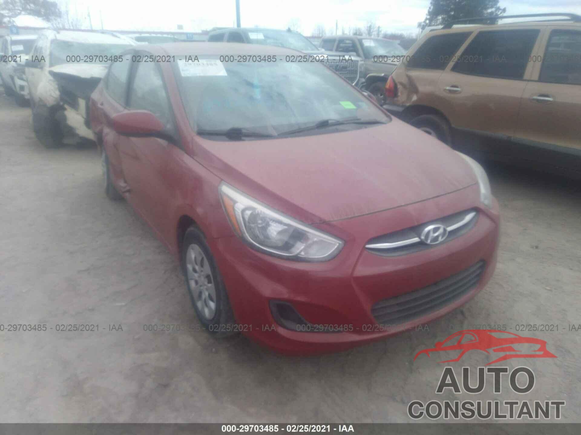 HYUNDAI ACCENT 2016 - KMHCT4AE2GU114912