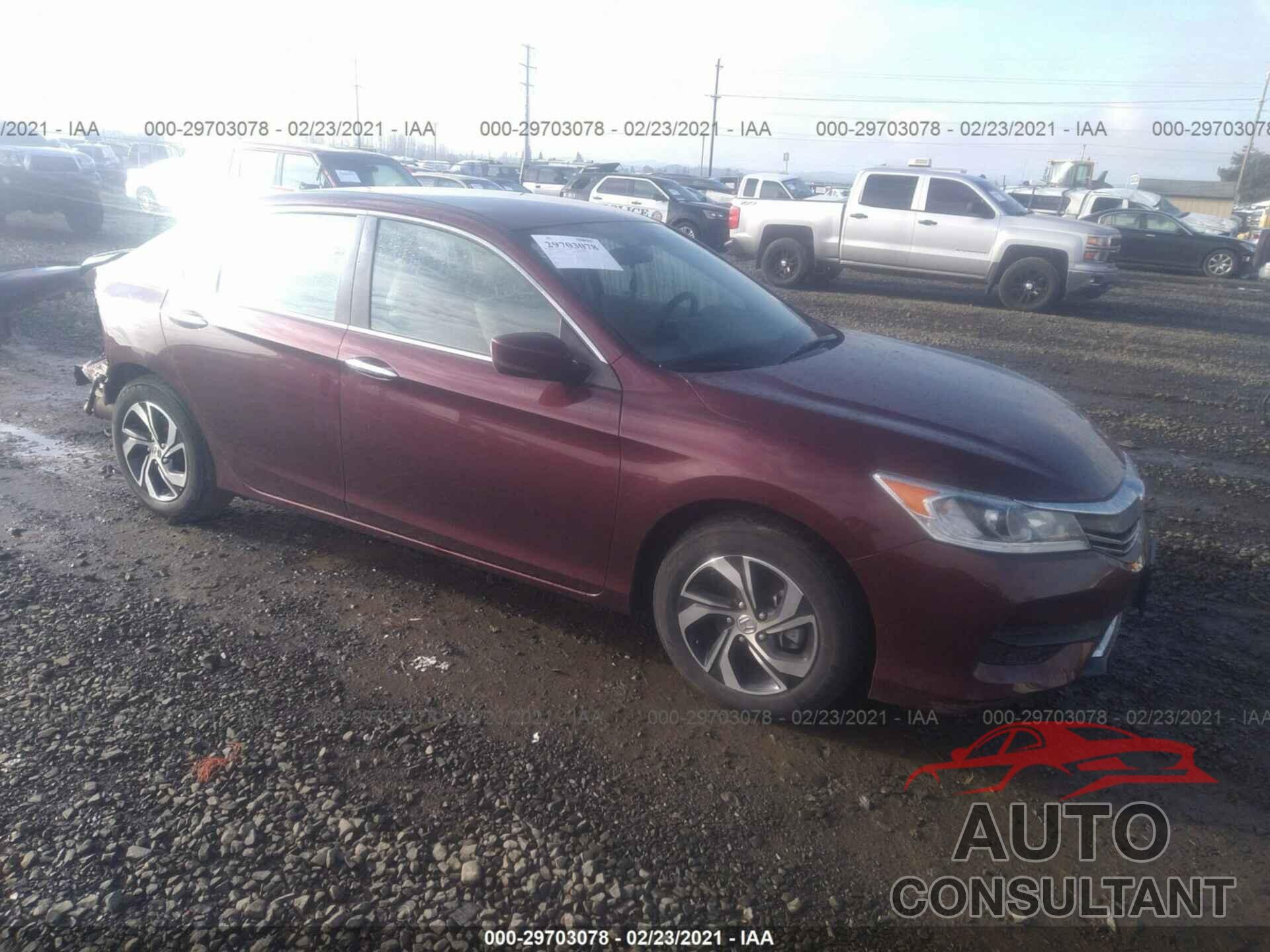 HONDA ACCORD SEDAN 2017 - 1HGCR2F30HA118704