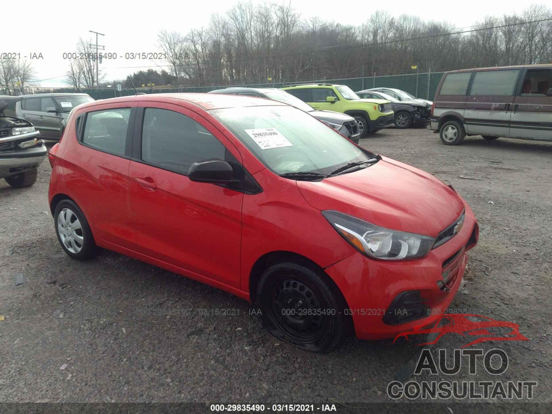CHEVROLET SPARK 2016 - KL8CB6SA1GC566959