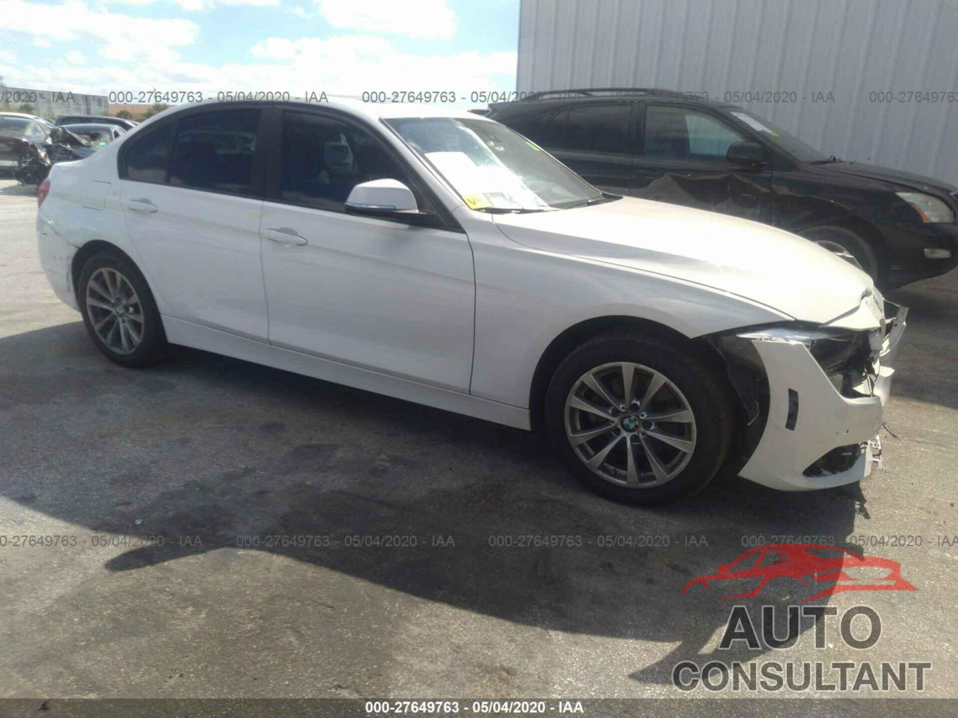 BMW 3 SERIES 2017 - WBA8E1G50HNU13303
