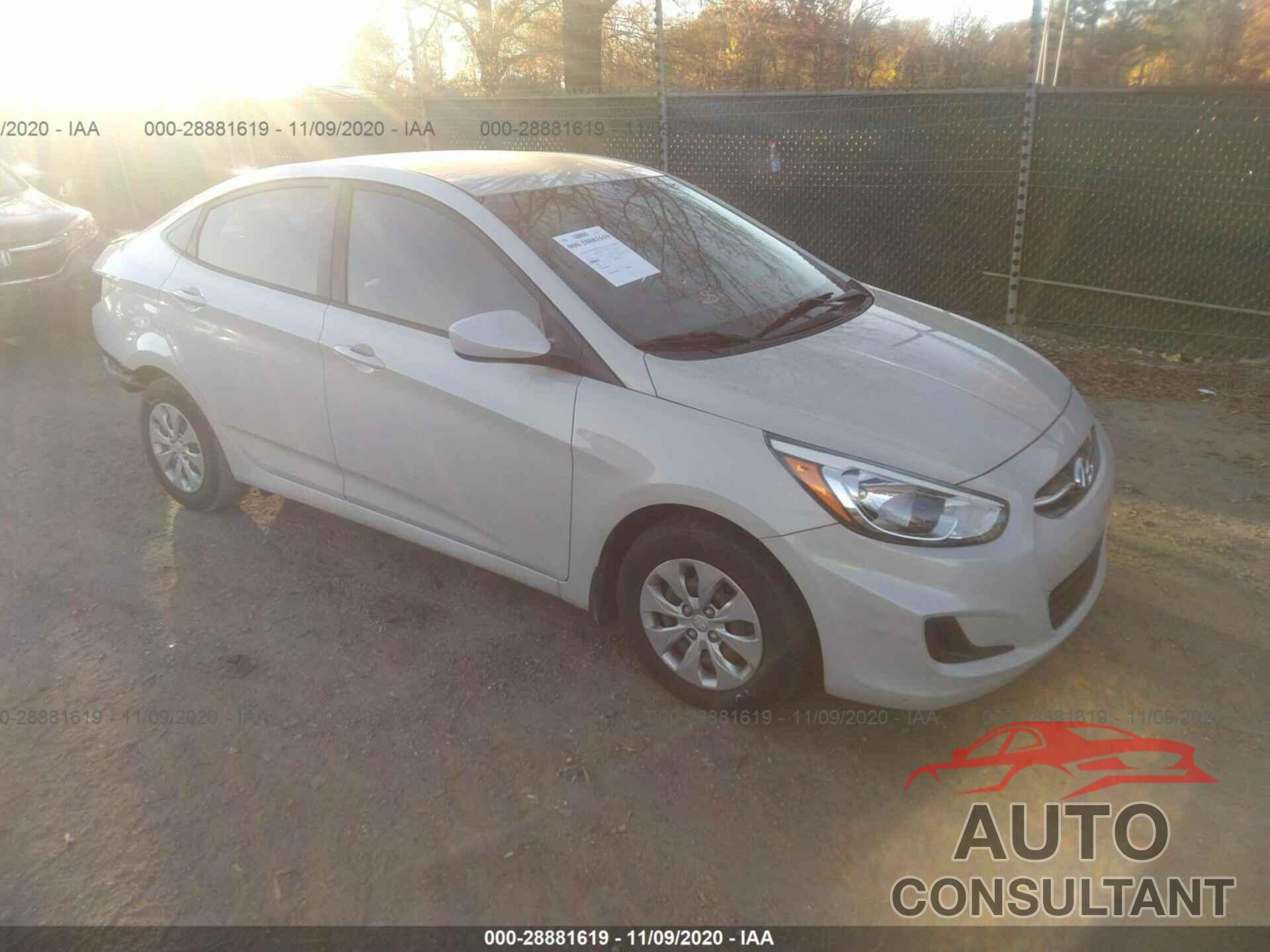 HYUNDAI ACCENT 2016 - KMHCT4AEXGU080427