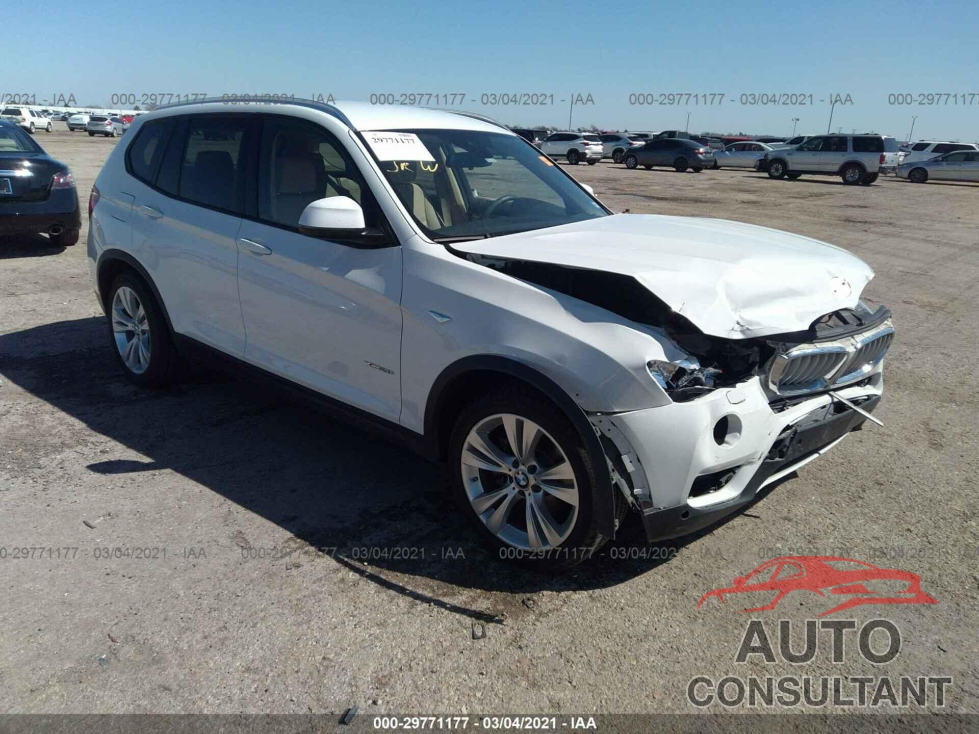 BMW X3 2016 - 5UXWX9C51G0D92399